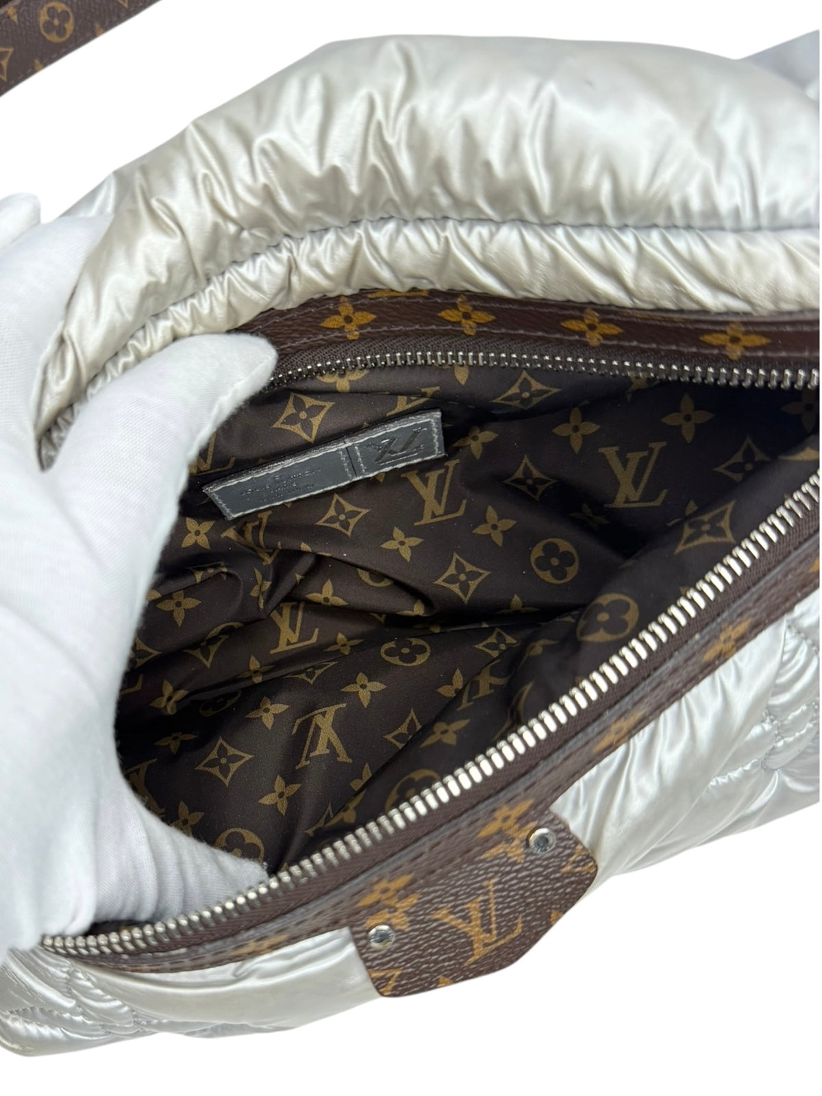 Louis Vuitton Monogram Pillow Bumbag Silver T9044