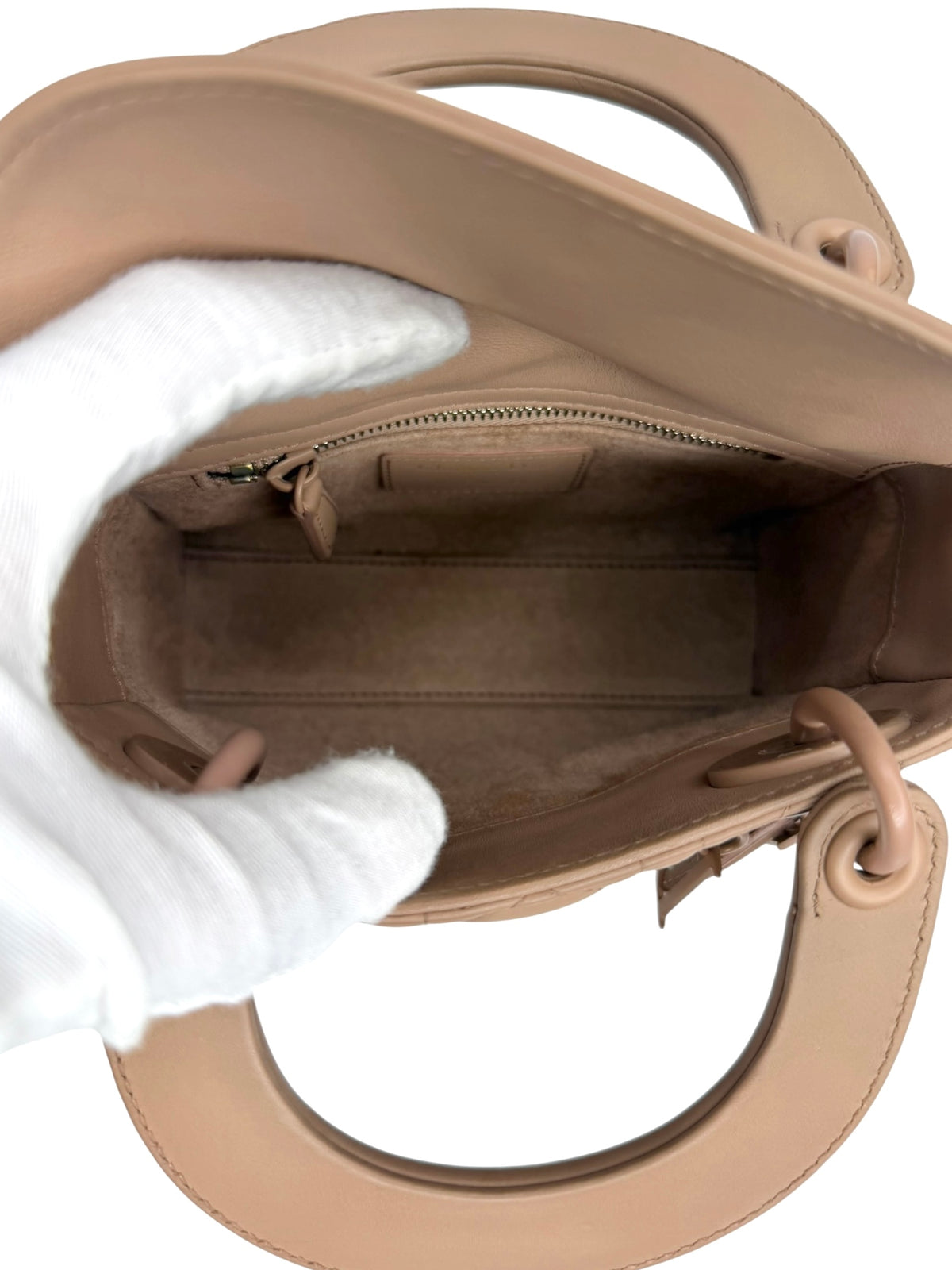 Dior Mini Ultra Matte Calfskin Nude T9040