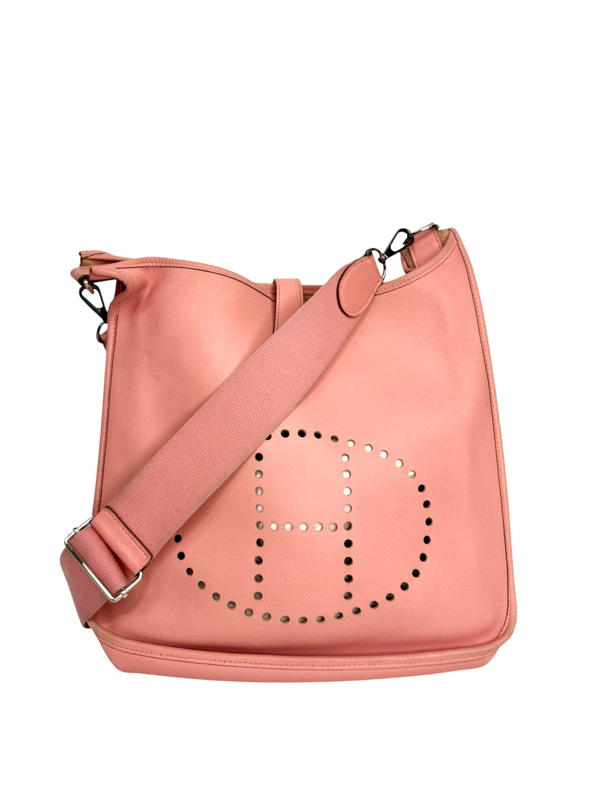 Hermes Evelyne GM Rose Confetti Epsom T8965