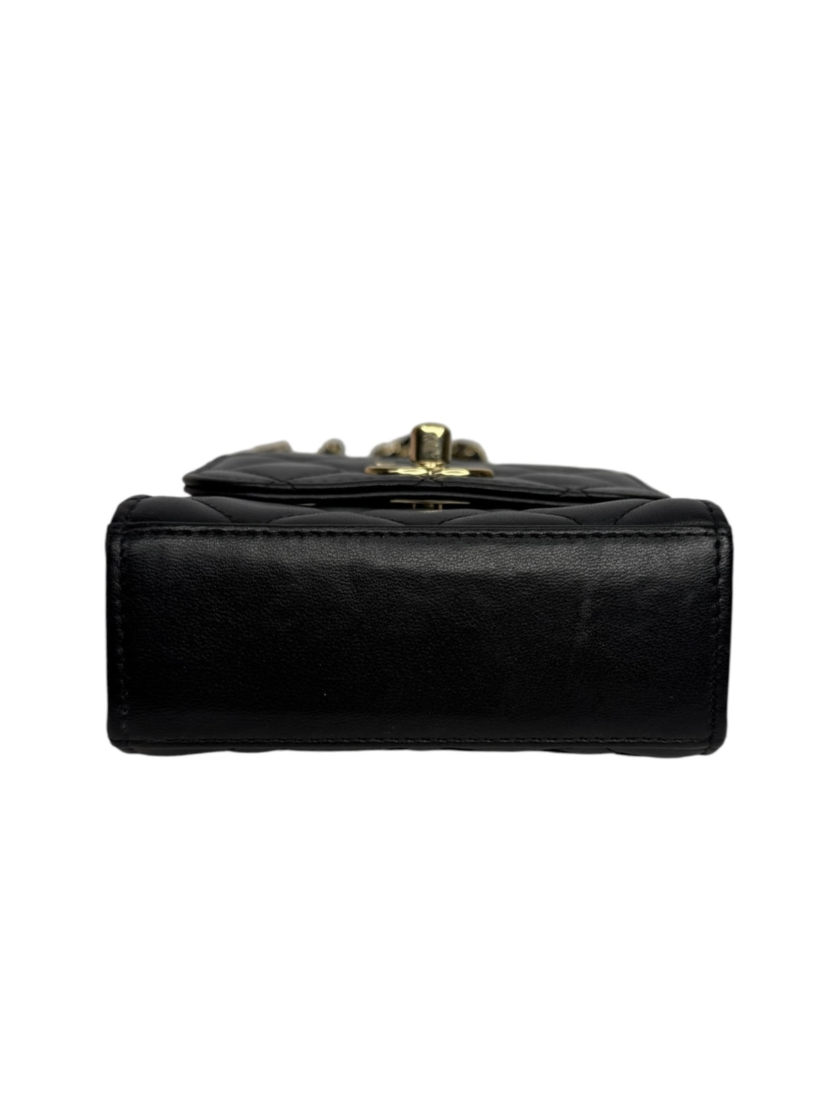 Chanel Black Lambskin Micro Trendy Crossbody T8983