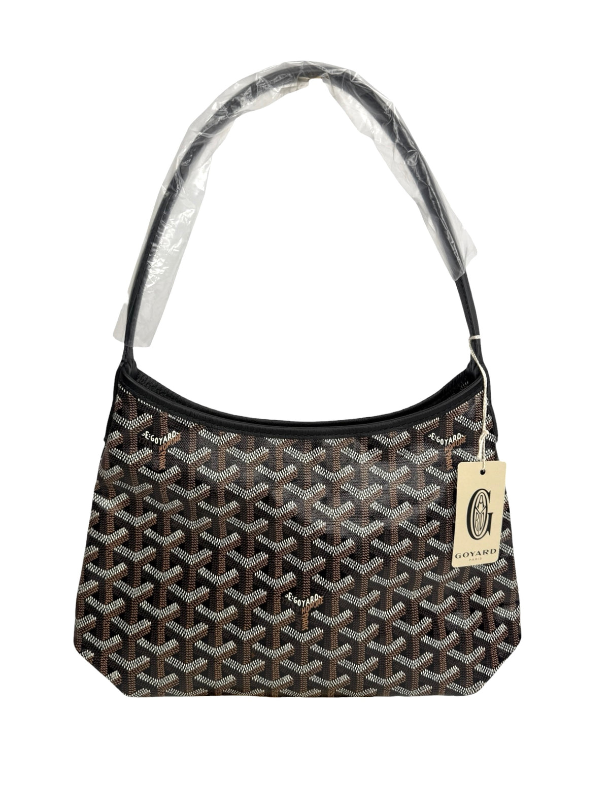 Goyard Goyardine Mini Boheme Hobo Black T9000
