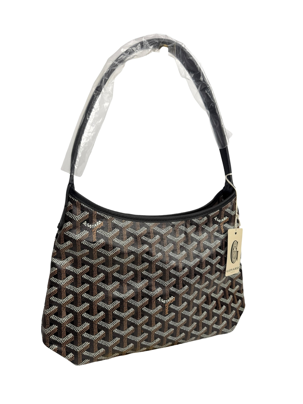 Goyard Goyardine Mini Boheme Hobo Black T9000