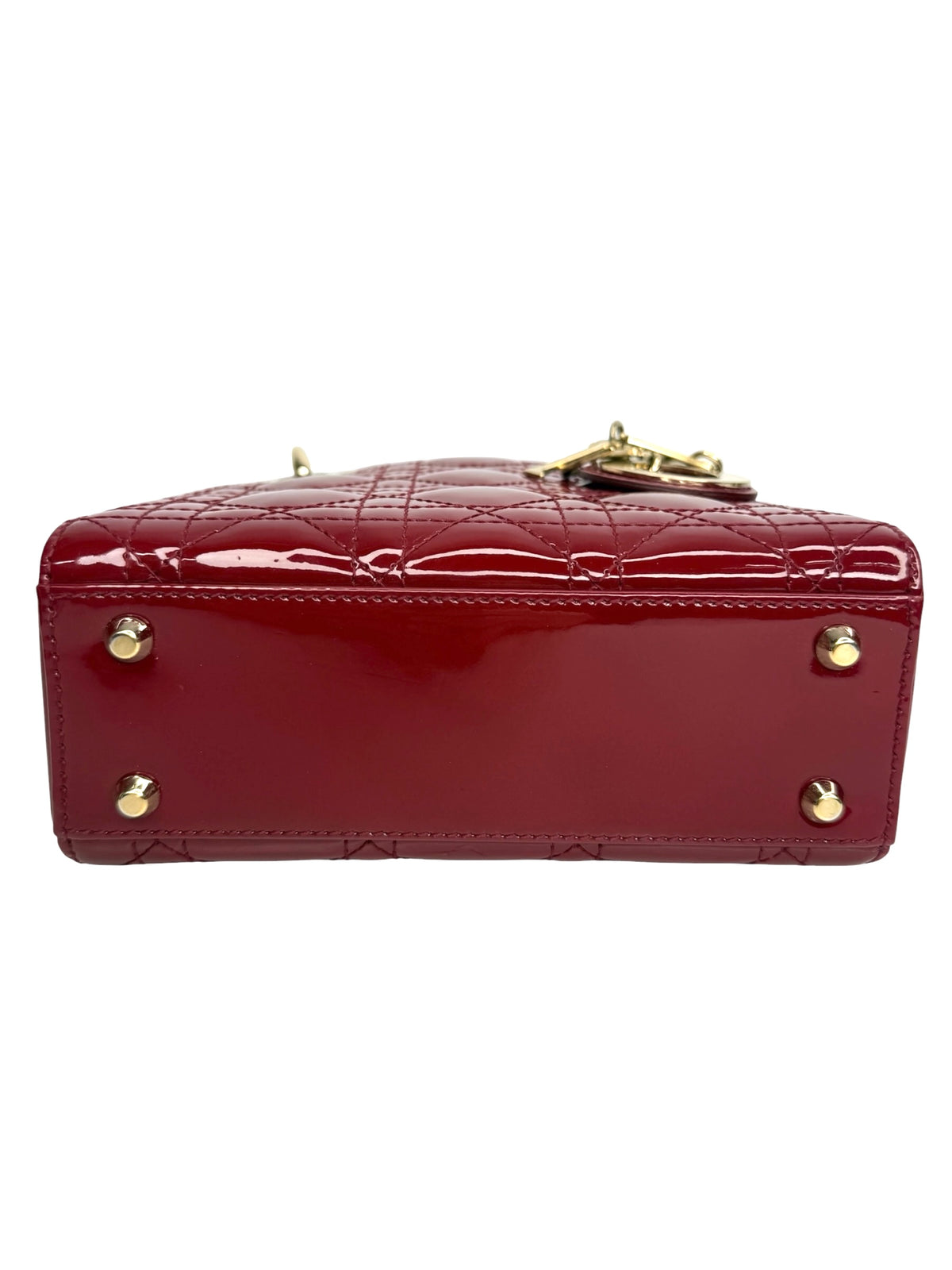 Dior Mini Patent Red Lady Dior T9018