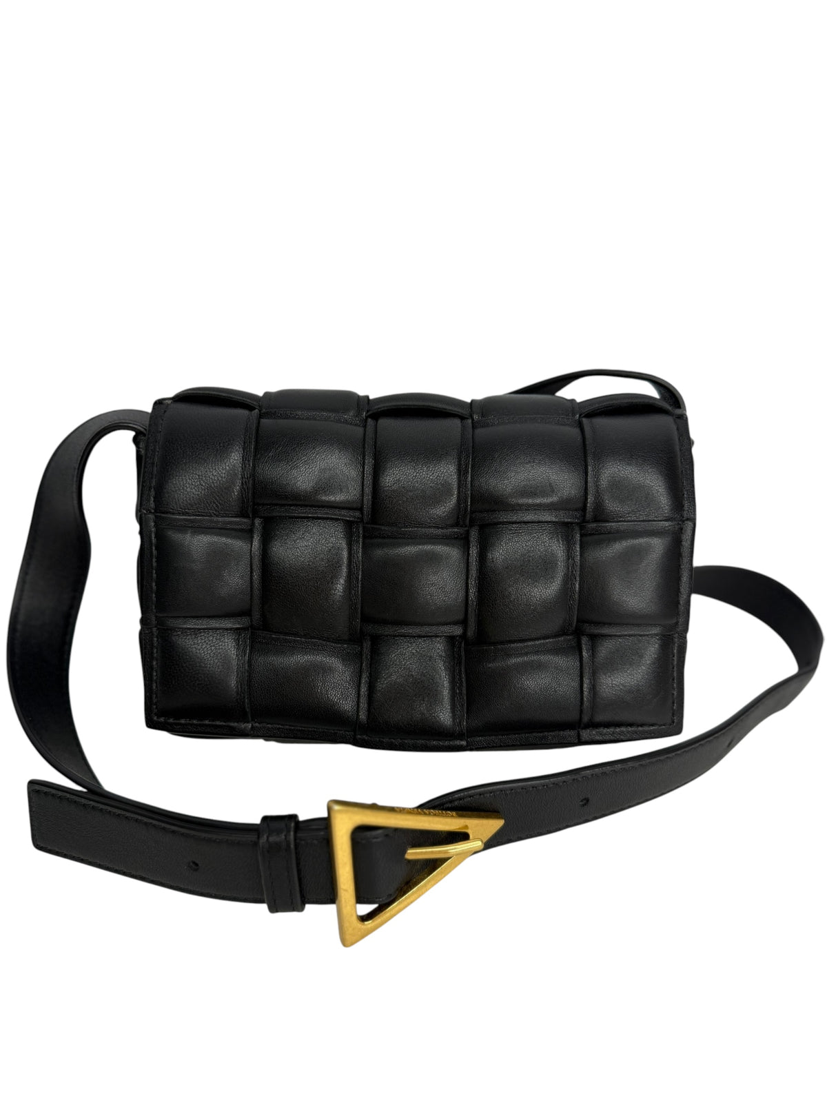 Bottega Veneta Black Padded Mini Cassette T9153