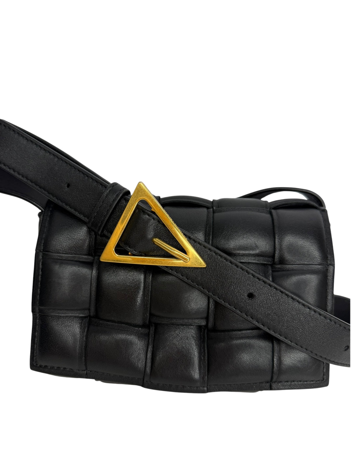 Bottega Veneta Black Padded Mini Cassette T9153