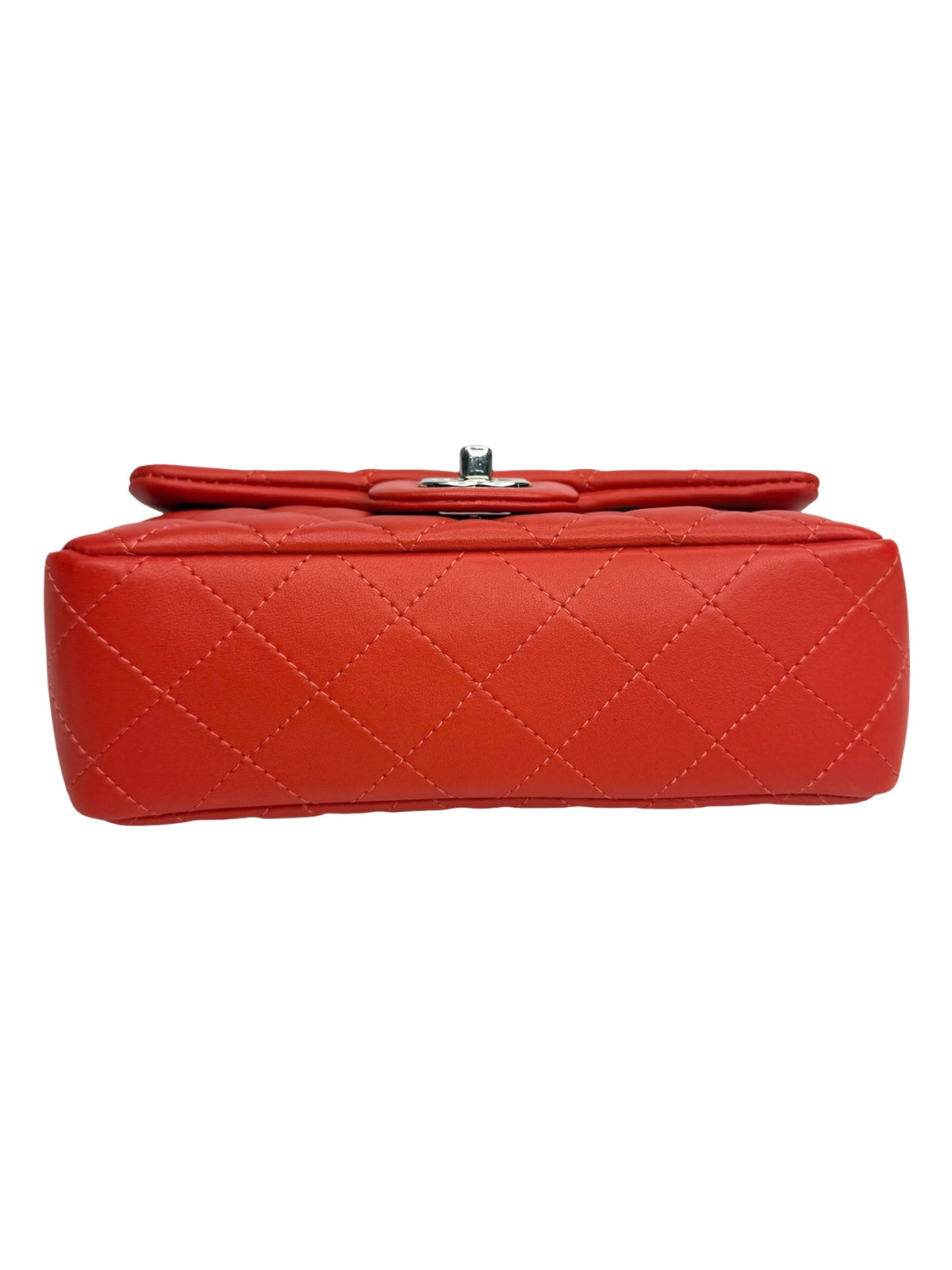 Chanel Mini Red Classic Single Flap SHW T9012
