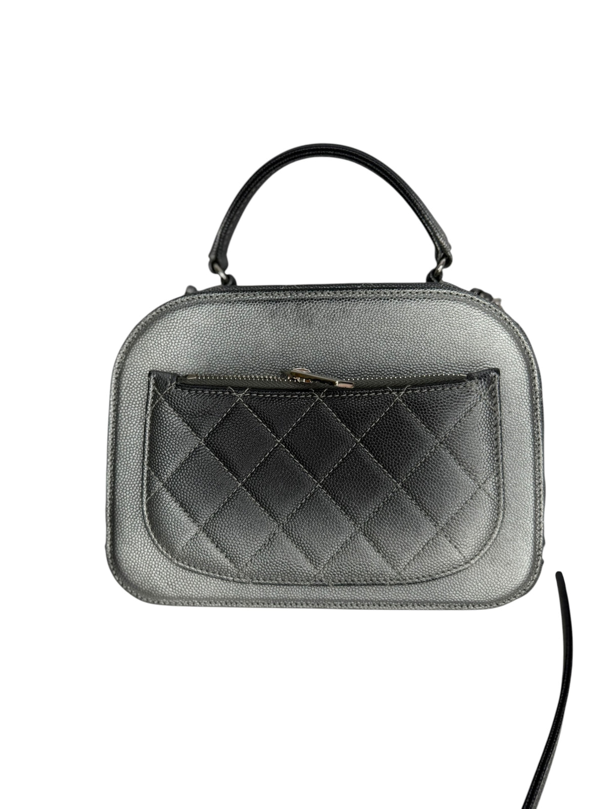Chanel Metallic Caviar Small Coco Curve Vanity Bag T9170