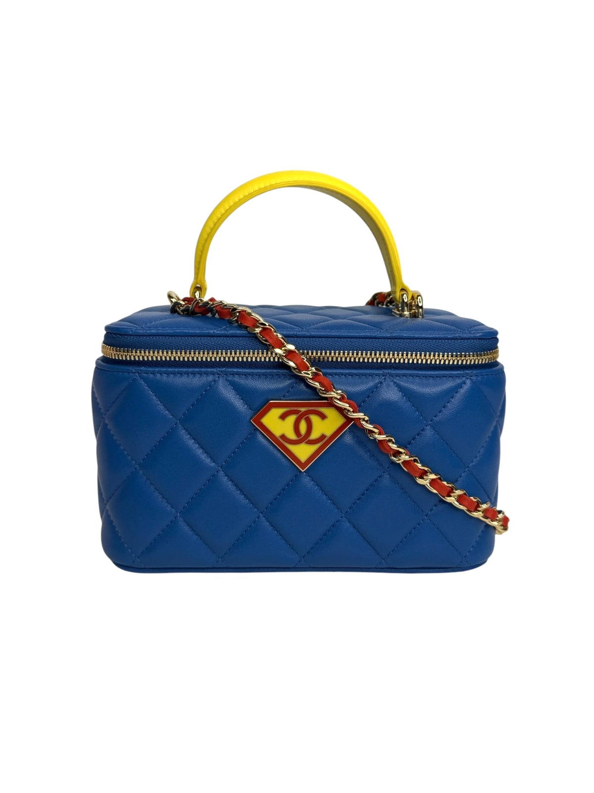 Chanel Superman Top Handle Vanity With Chain T7854
