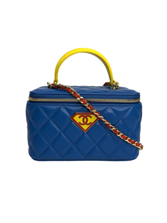 Chanel Superman Top Handle Vanity With Chain T7854
