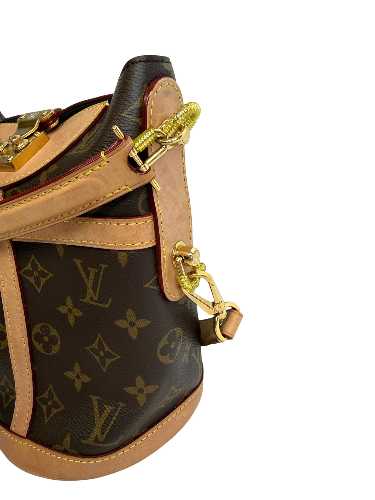 Louis Vuitton Monogram Duffle Bucket Bag T9178