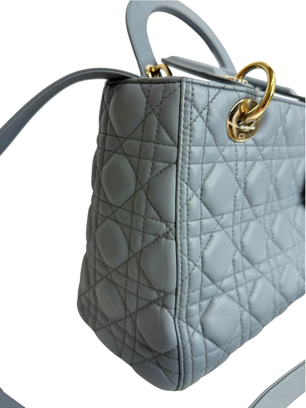 Dior Medium Dusty Blue Lady Dior GHW T9175