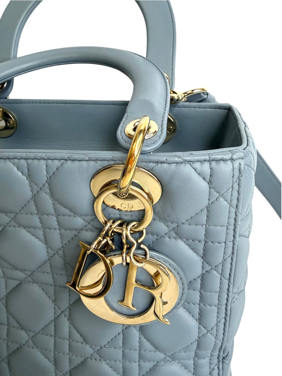 Dior Medium Dusty Blue Lady Dior GHW T9175