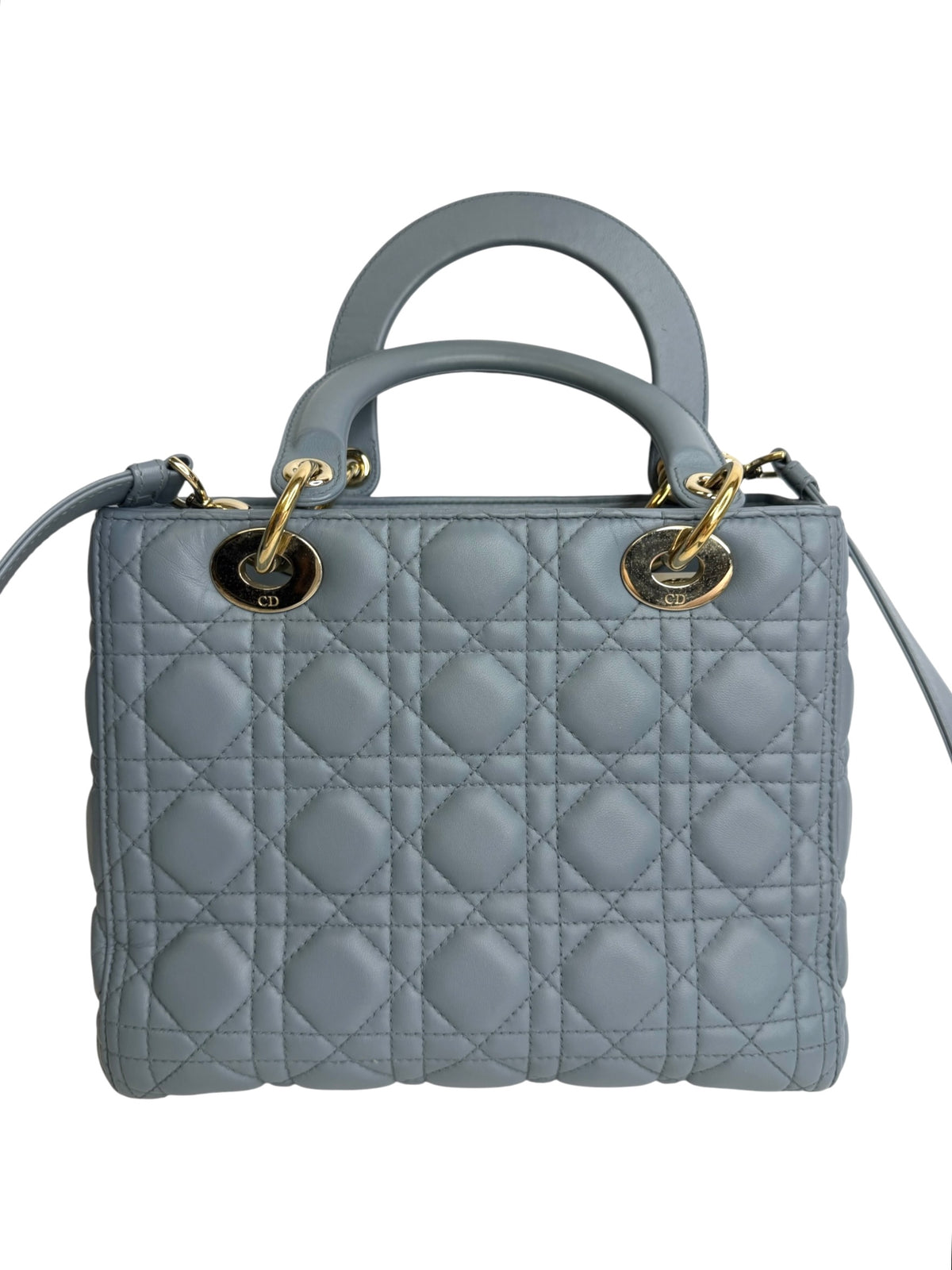 Dior Medium Dusty Blue Lady Dior GHW T9175
