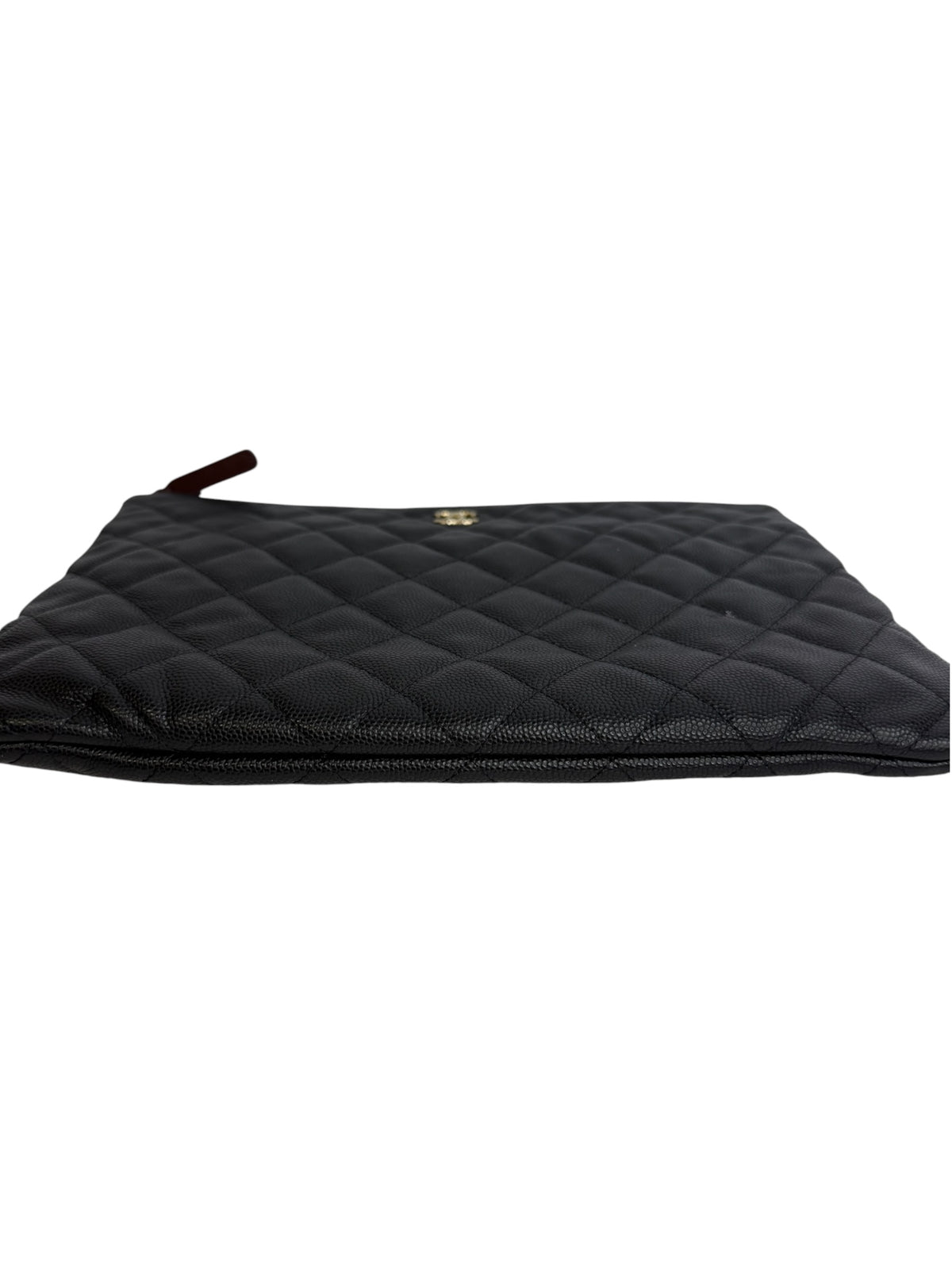Chanel Black Caviar Medium O Case T9168