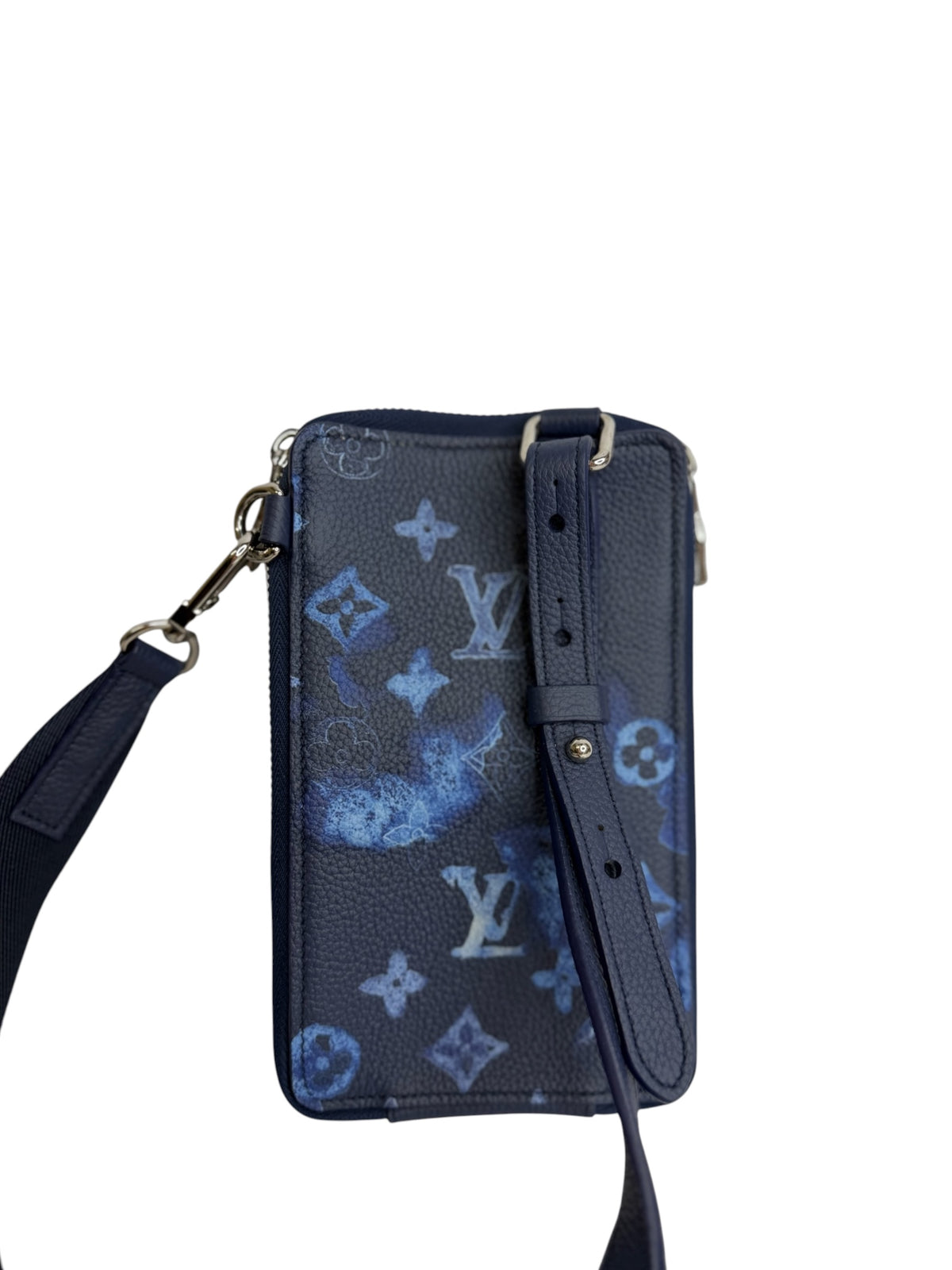 Louis Vuitton Blue Ink Watercolor Phone Pouch T9179