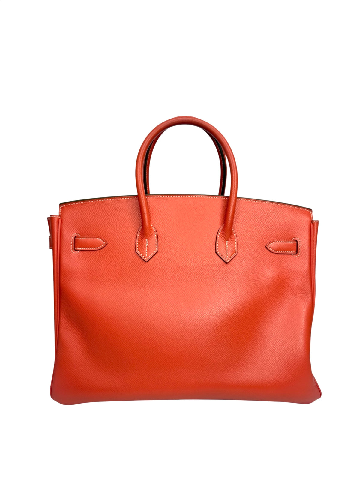 Hermes Birkin 35 Orange Poppy Gold Hardware T8982