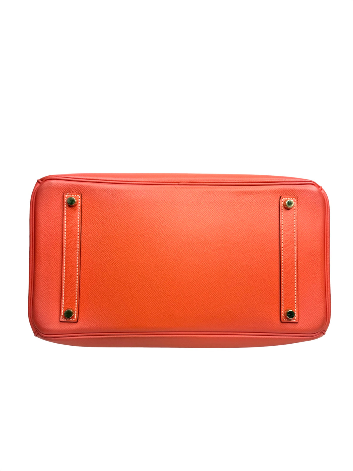 Hermes Birkin 35 Orange Poppy Gold Hardware T8982