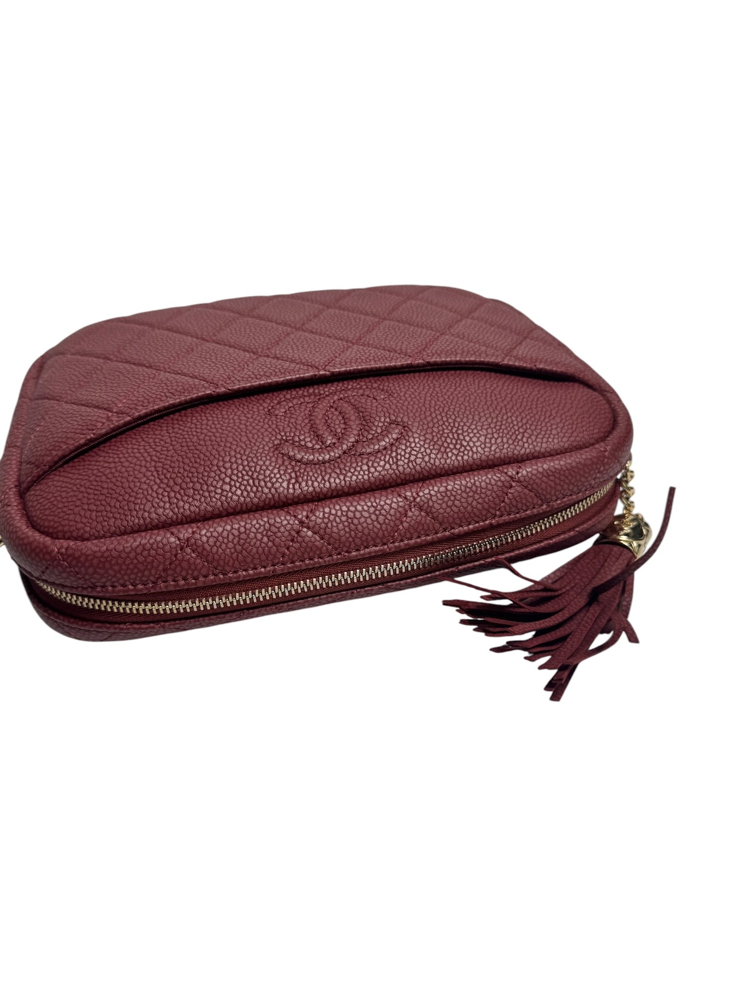 chanel camera ghw caviar red ghw