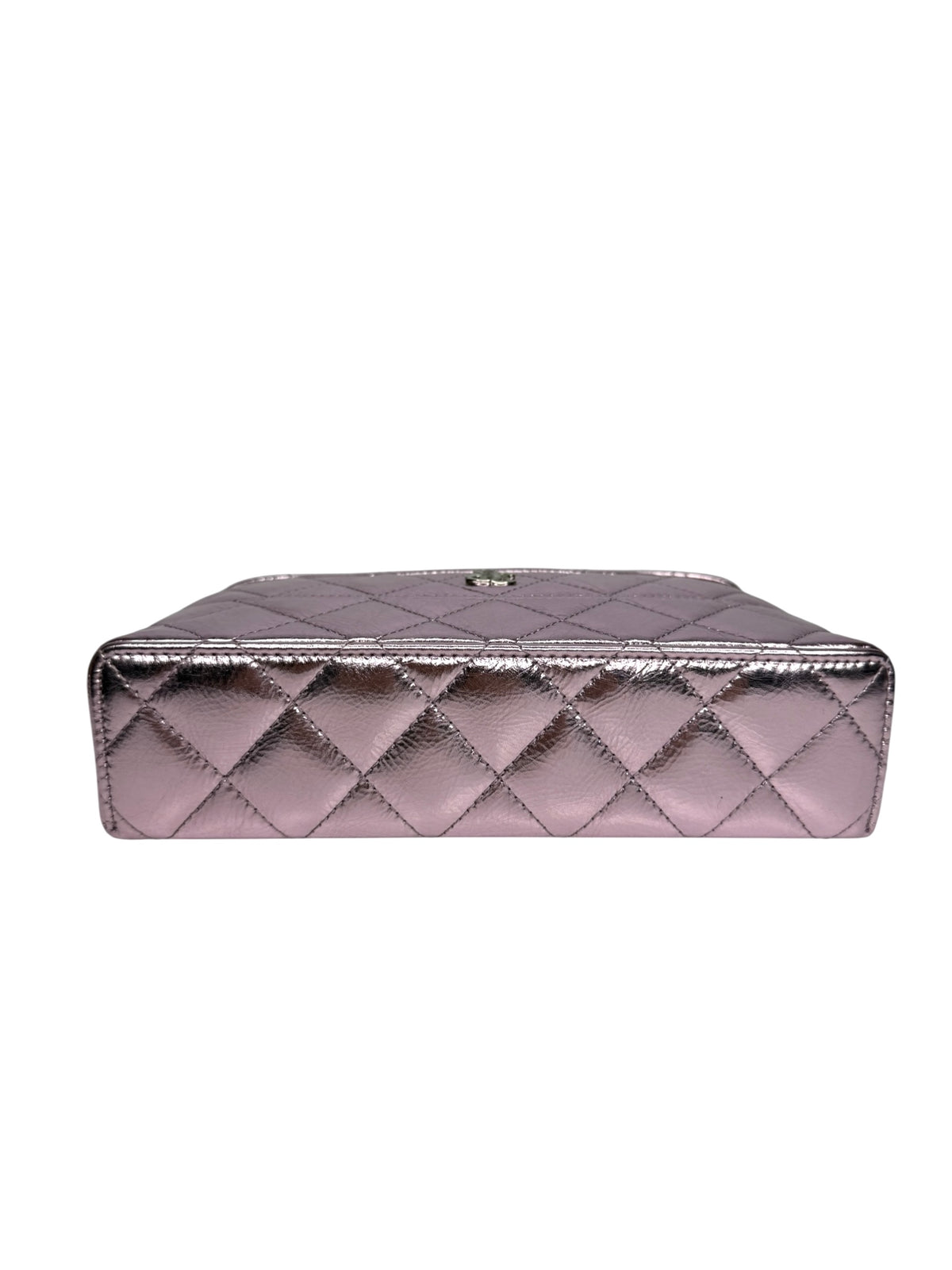 Chanel Metallic Pink Top Handle Slim Vanity T9076