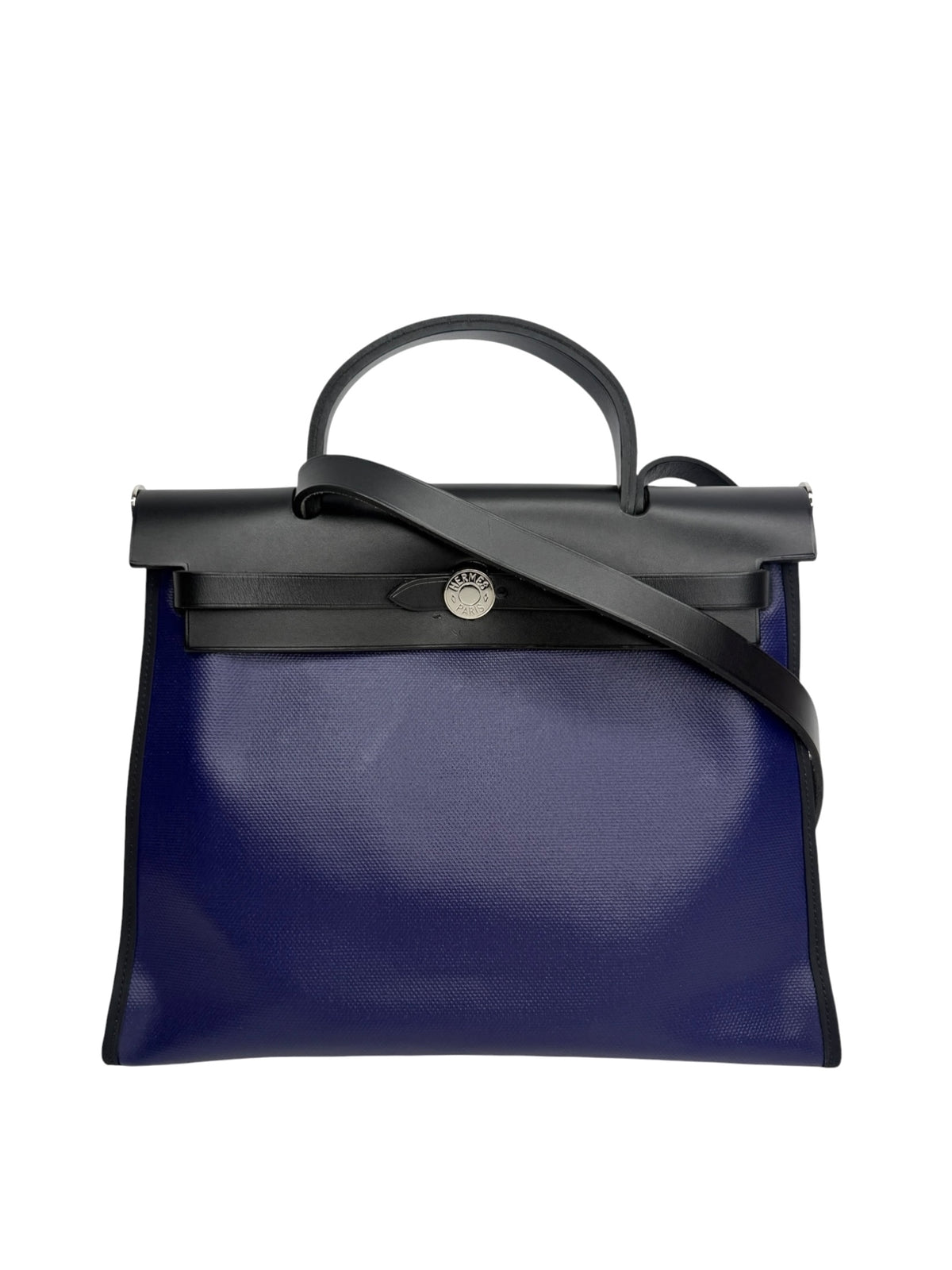 Hermes Herbag 31 Zip Berline Vache Canvas and Leather T9139
