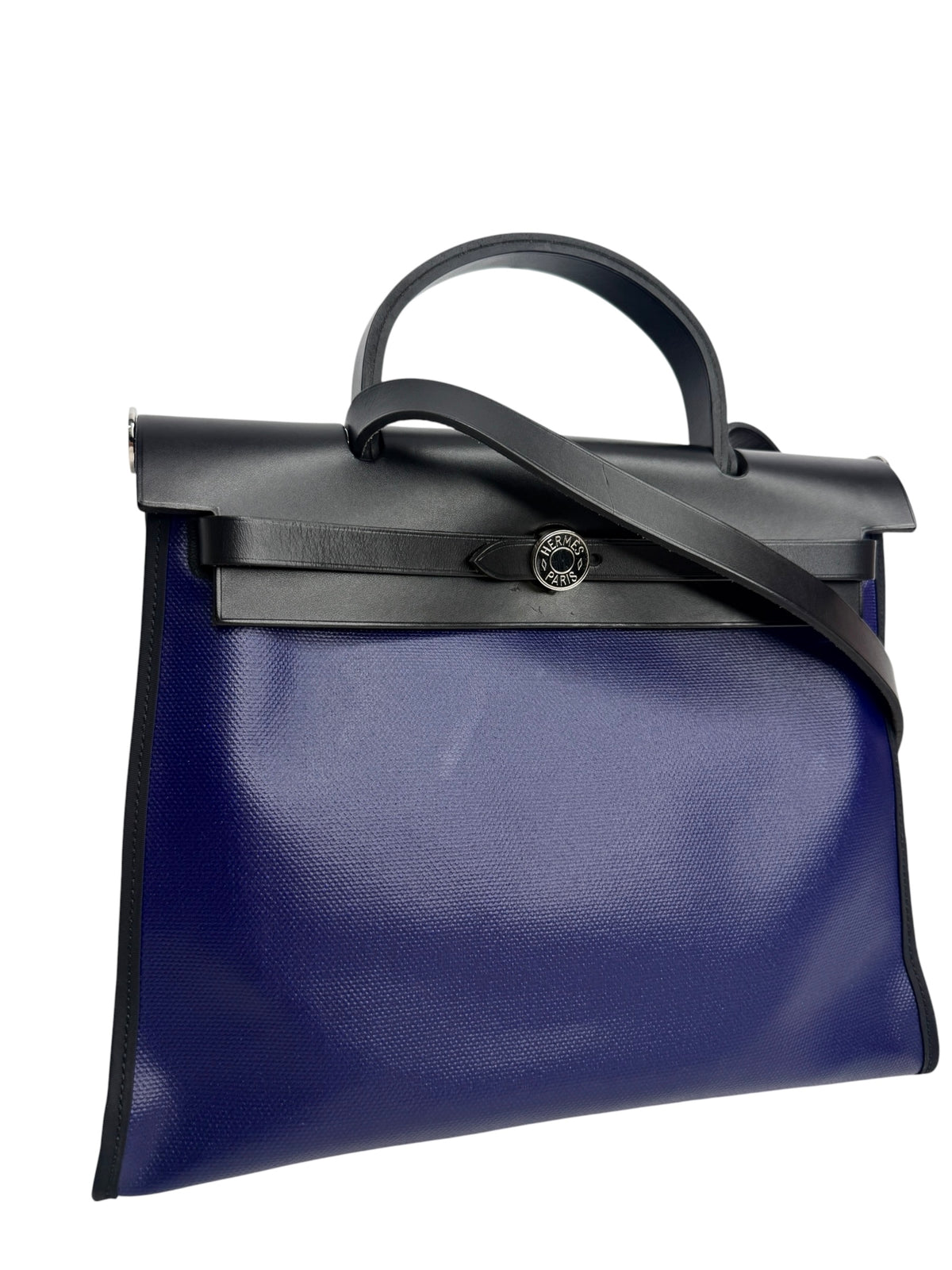 Hermes Herbag 31 Zip Berline Vache Canvas and Leather T9139