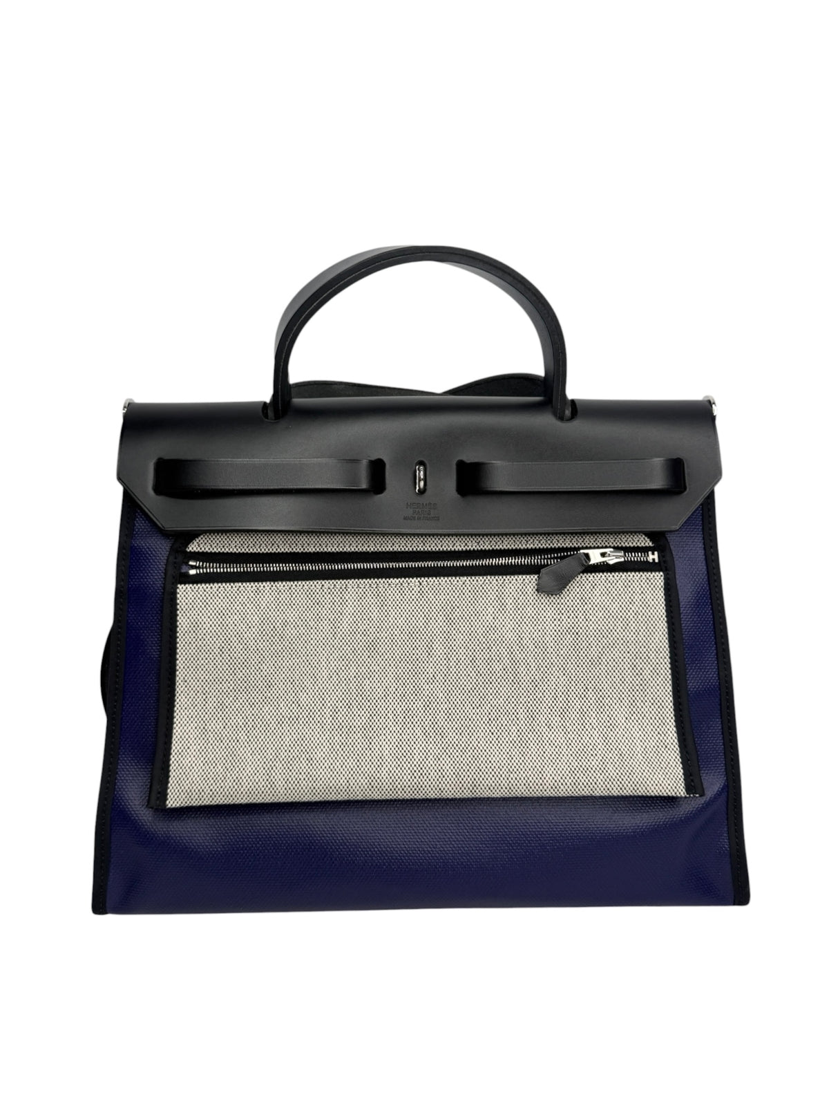 Hermes Herbag 31 Zip Berline Vache Canvas and Leather T9139