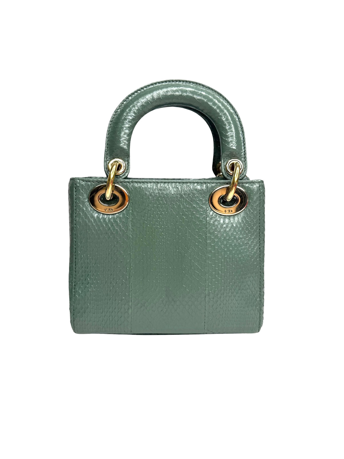 Dior Green Python Mini Lady Dior T9221