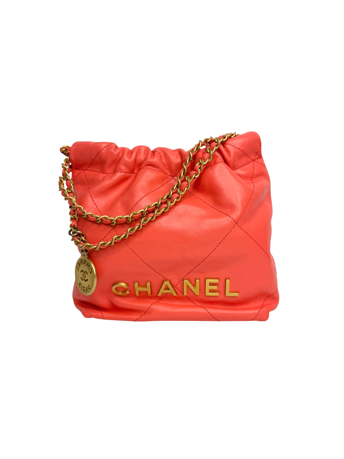Chanel Coral 22 Mini Hobo Bag T9200
