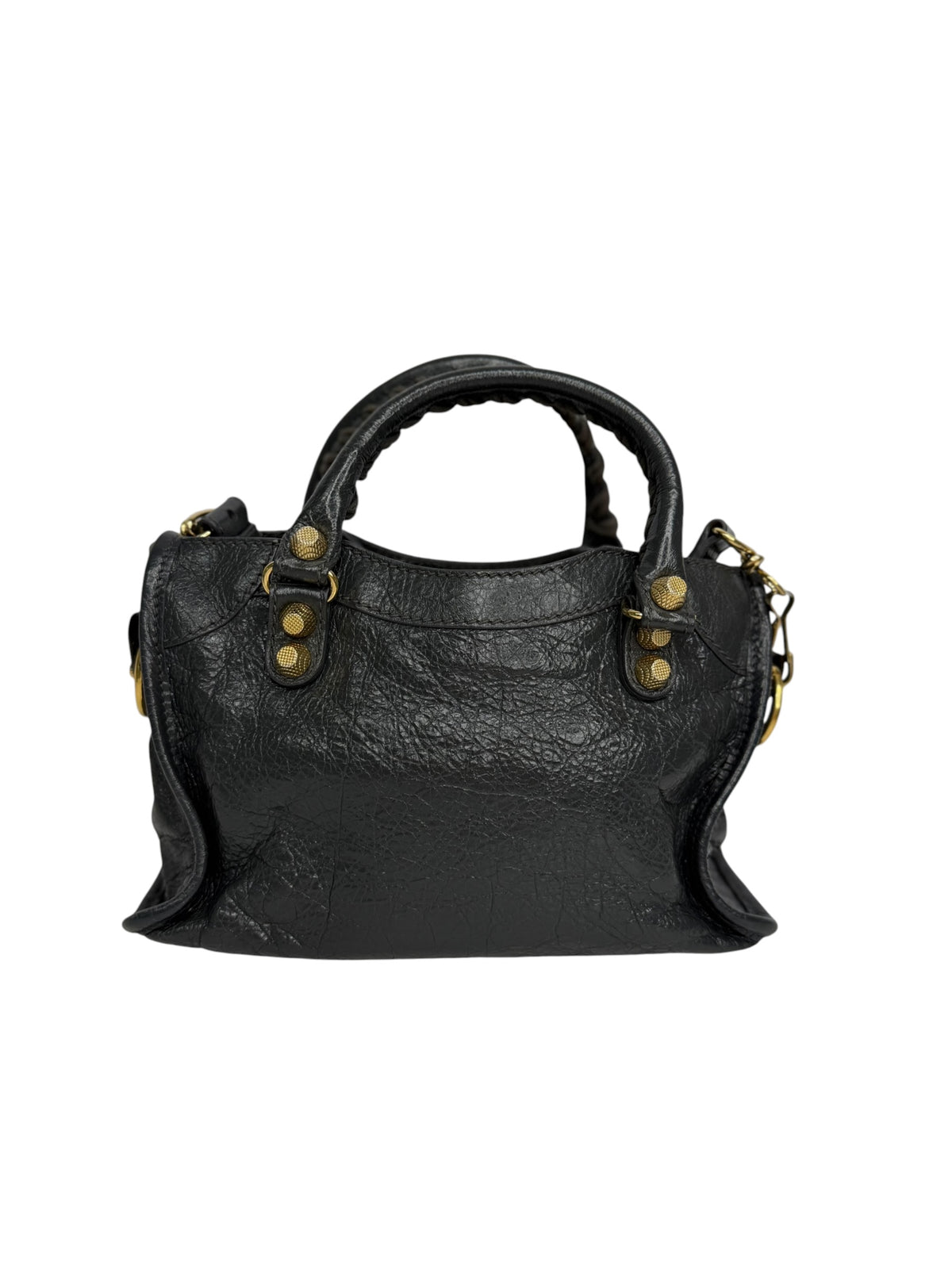 Balenciaga Dary Gray Mini City Bag GHW T9223