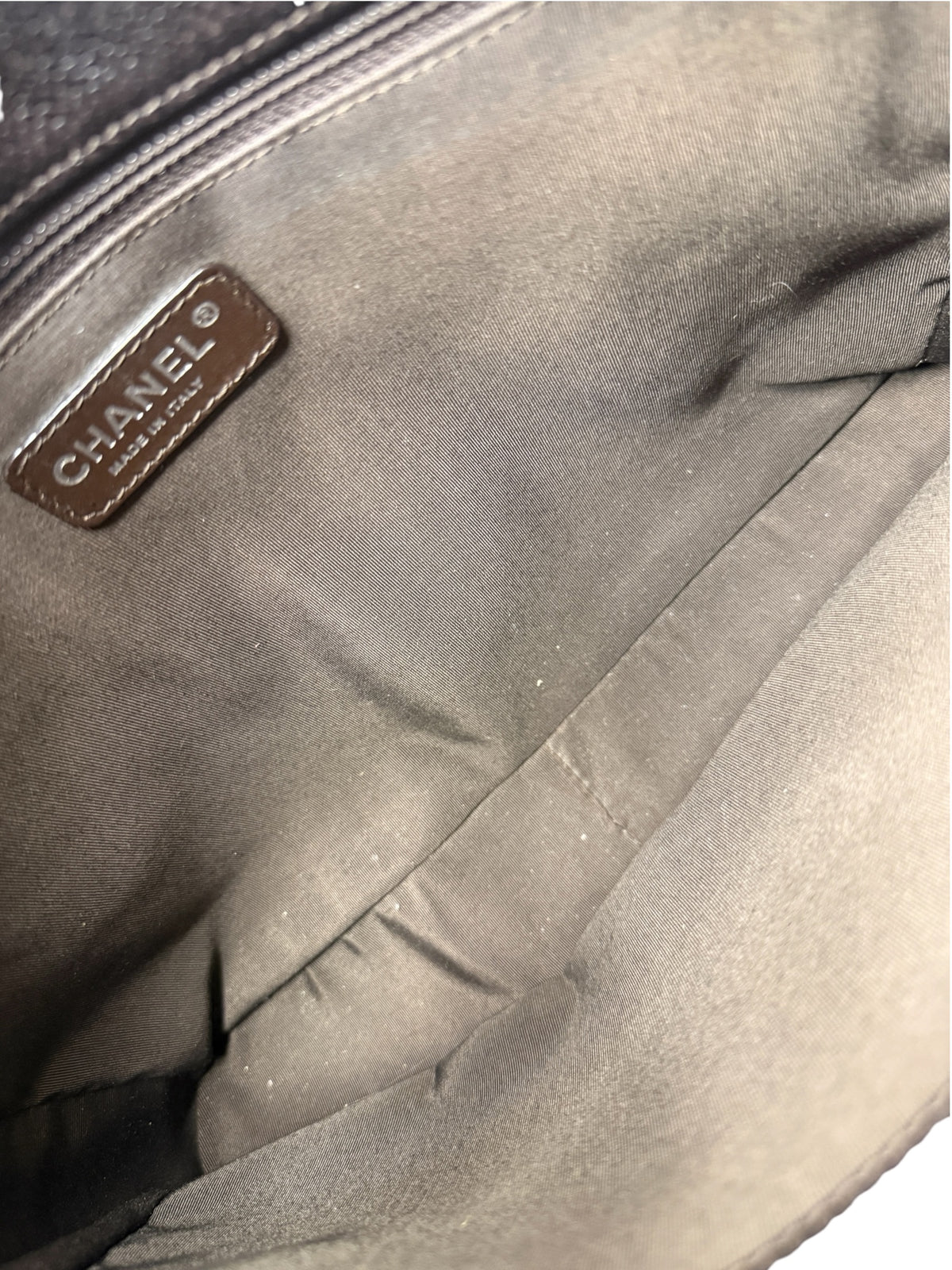 Chanel Brown Caviar Grand Shopping Tote SHW T8977
