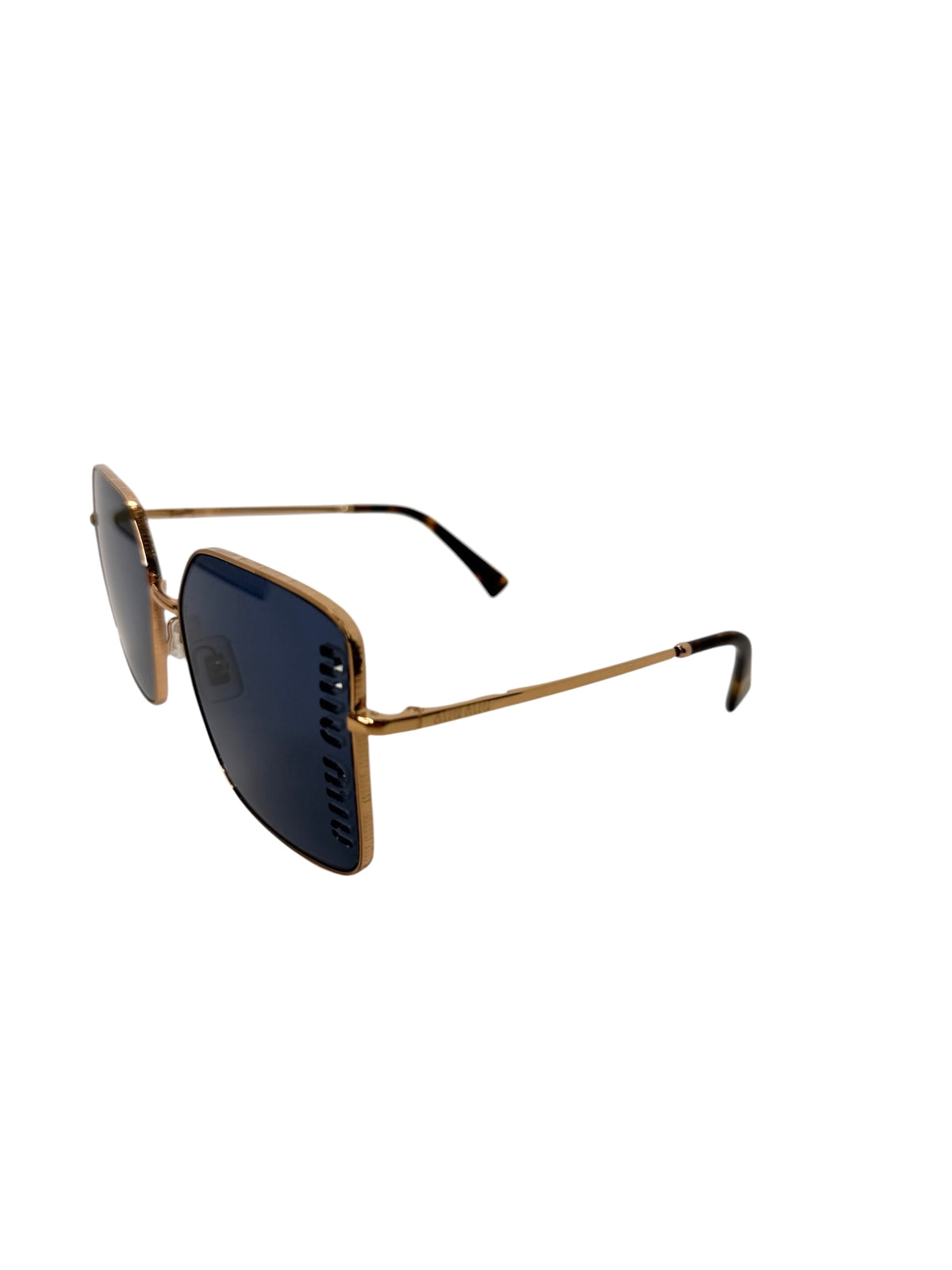 Miu Miu Rose Gold Tortoiseshell Sunglasses T9052