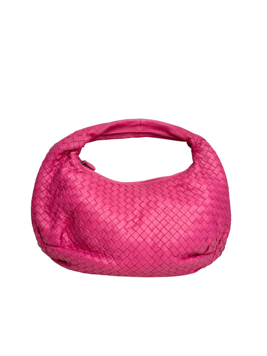 Bottega Veneta Intrecciato Pink Hobo Bag T9035