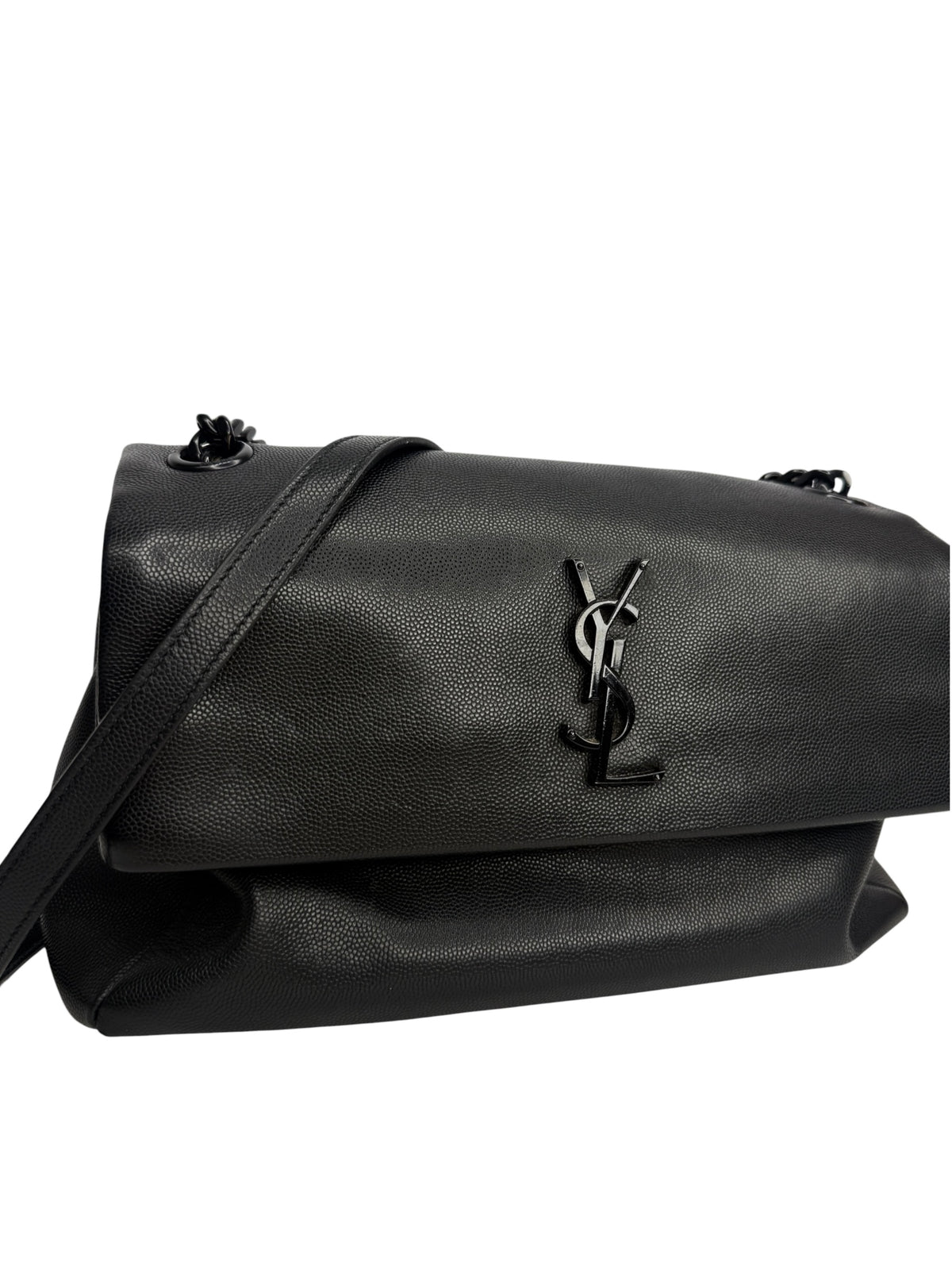 Saint Laurent Black Leather West Hollywood Bag Medium T9046