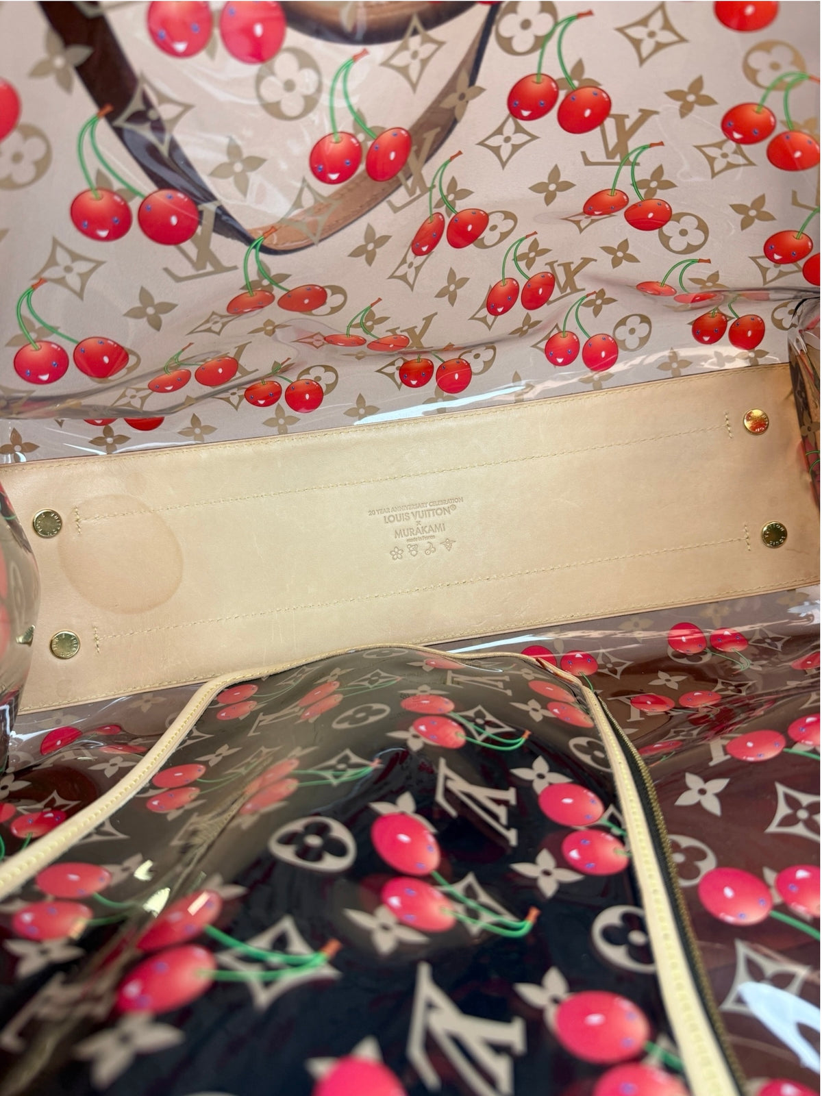Louis Vuitton x Takashi Murakami Monogram Cherry Crystal OnTheGo GM T9038