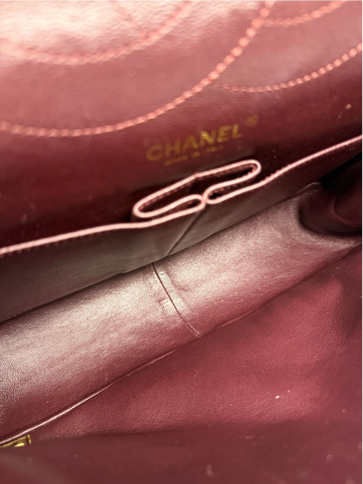 Chanel 2.55 Reissue Black Aged Calfskin Jumbo T9048