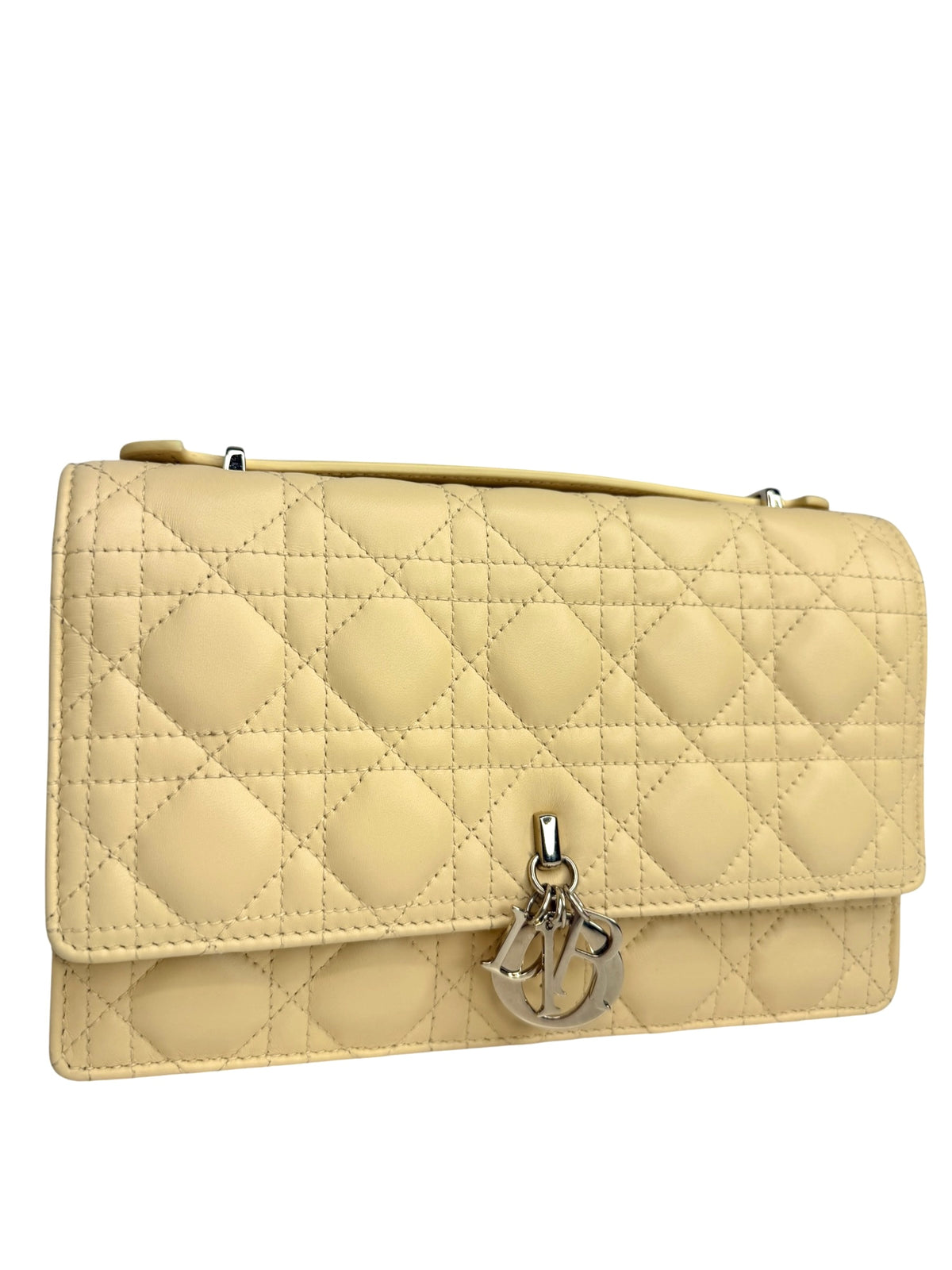 Dior Light Yellow My Dior Top Handle Flap T9073