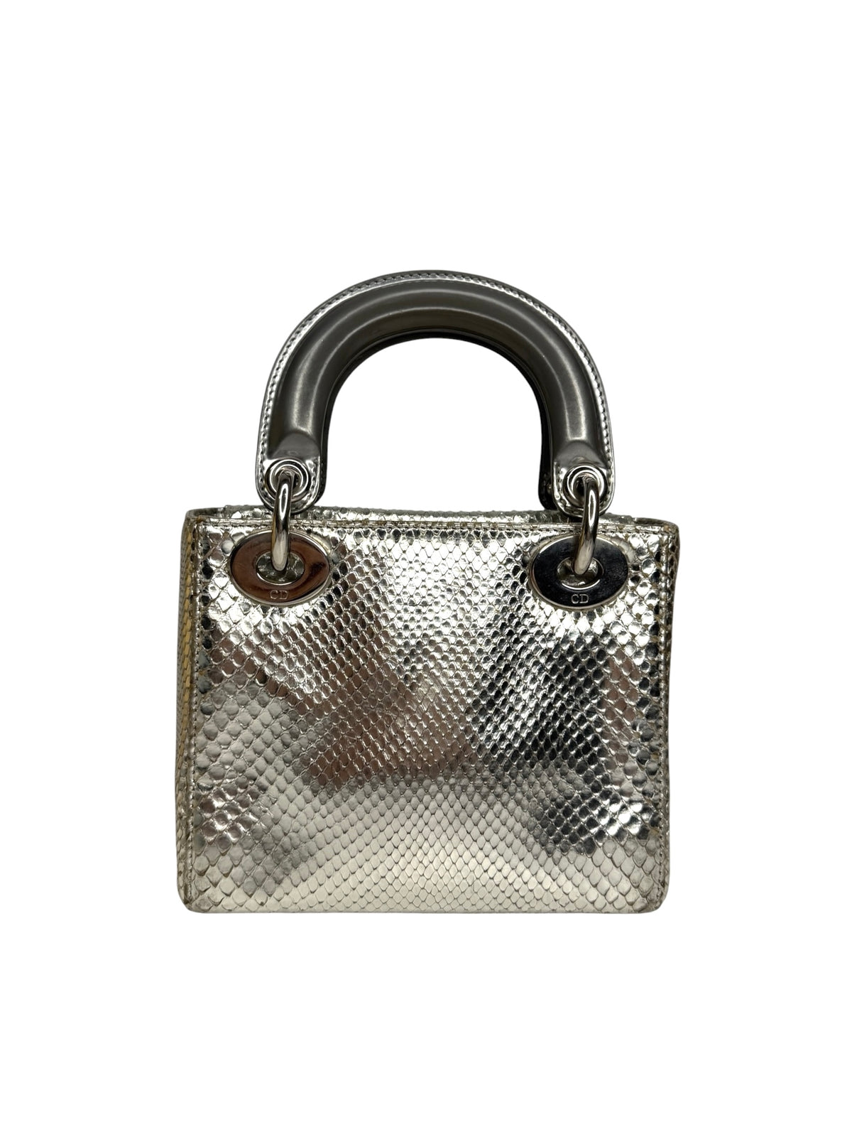 Dior Silver Python Mini Lady Dior T9074