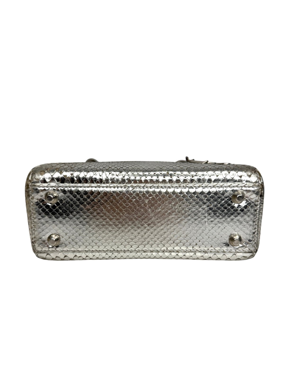 Dior Silver Python Mini Lady Dior T9074