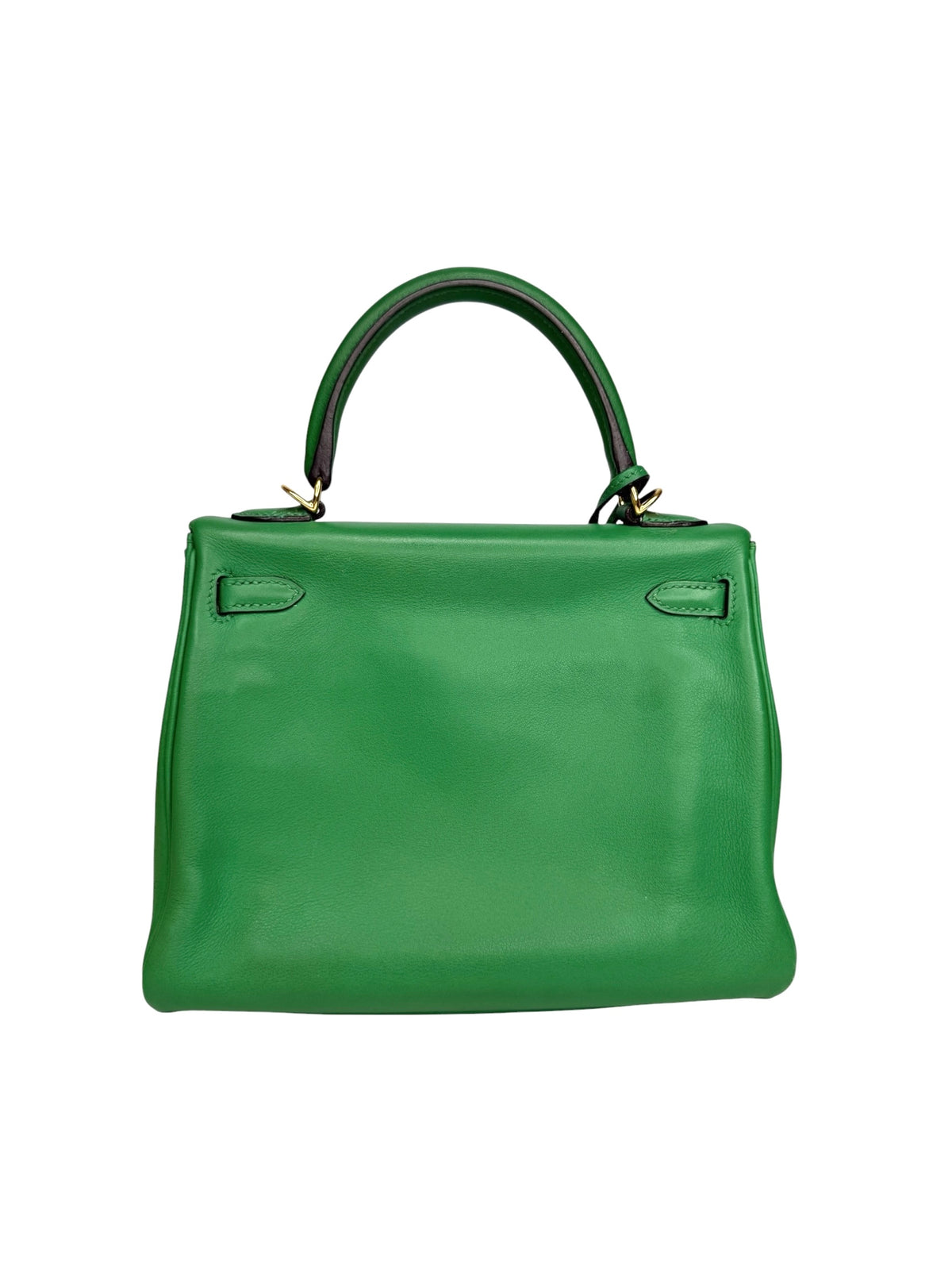 Hermes Kelly 25 Green Swift Gold Hardware T9093