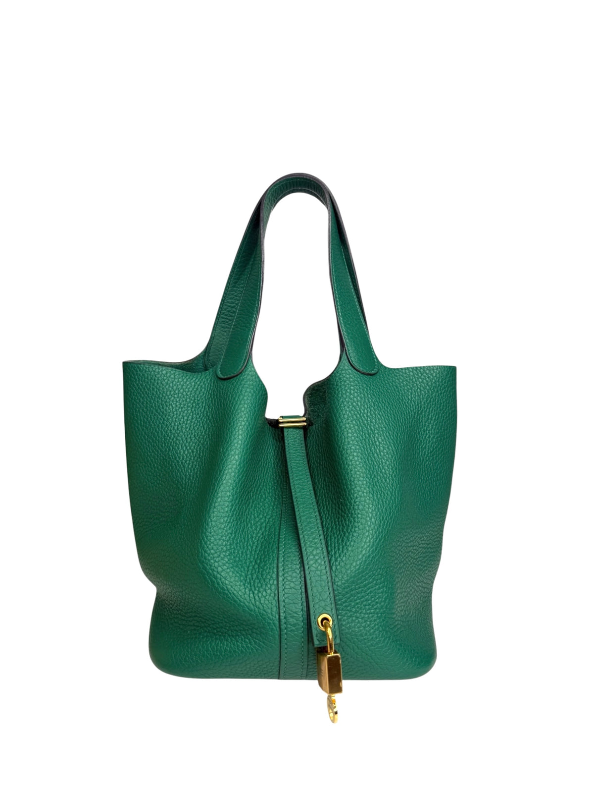 Hermes Green Clemence Picotin 22 T9068