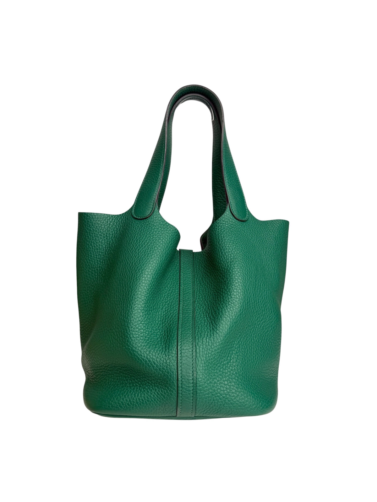 Hermes Green Clemence Picotin 22 T9068