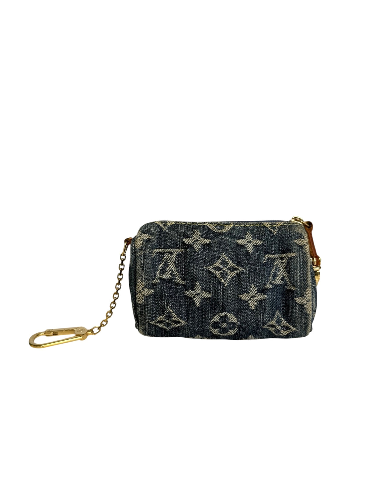 Louis Vuitton Denim Monogram Speedy Trousse T9100