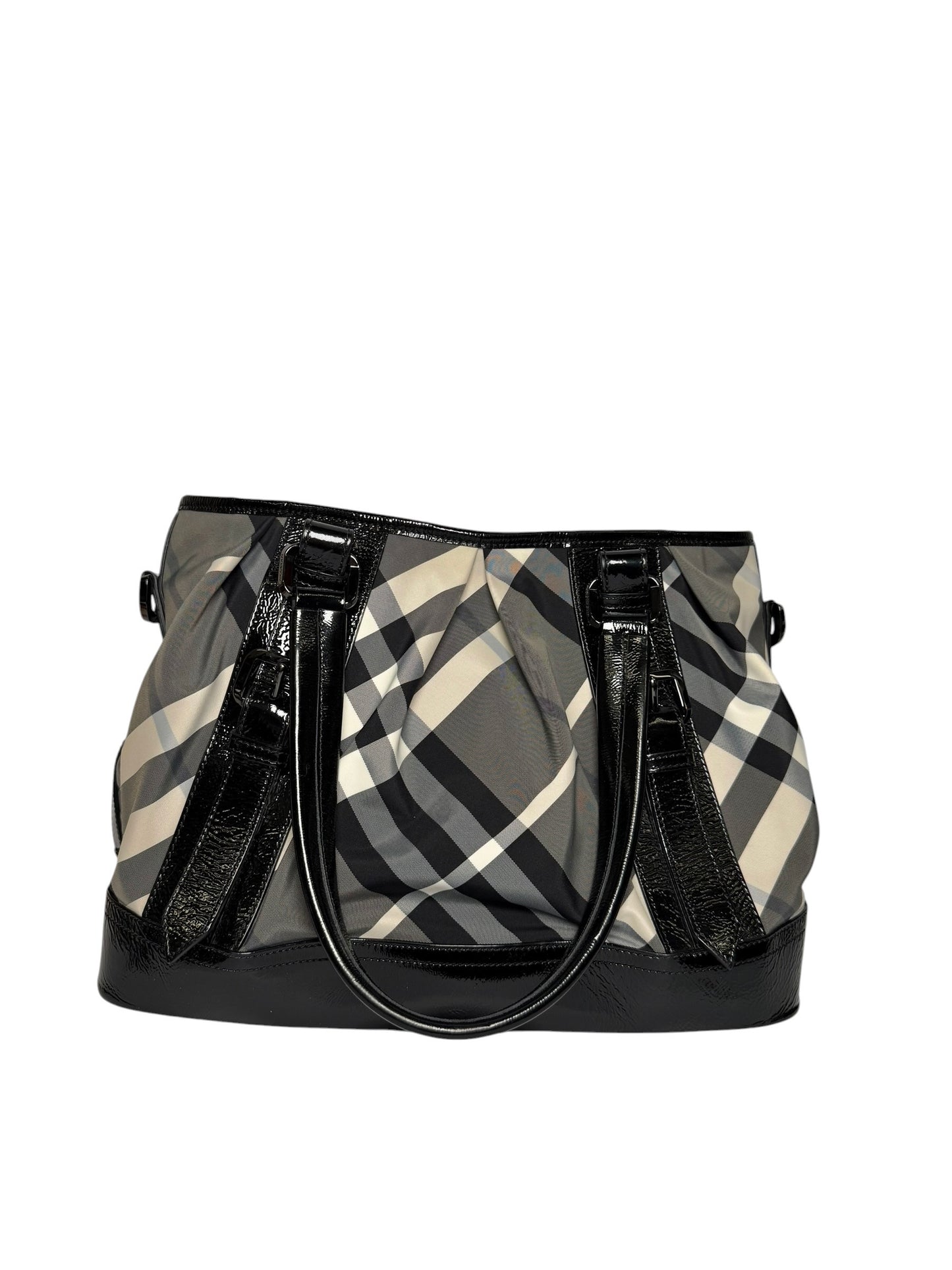 Burberry Beat Check Shoulder Patent/Nylon