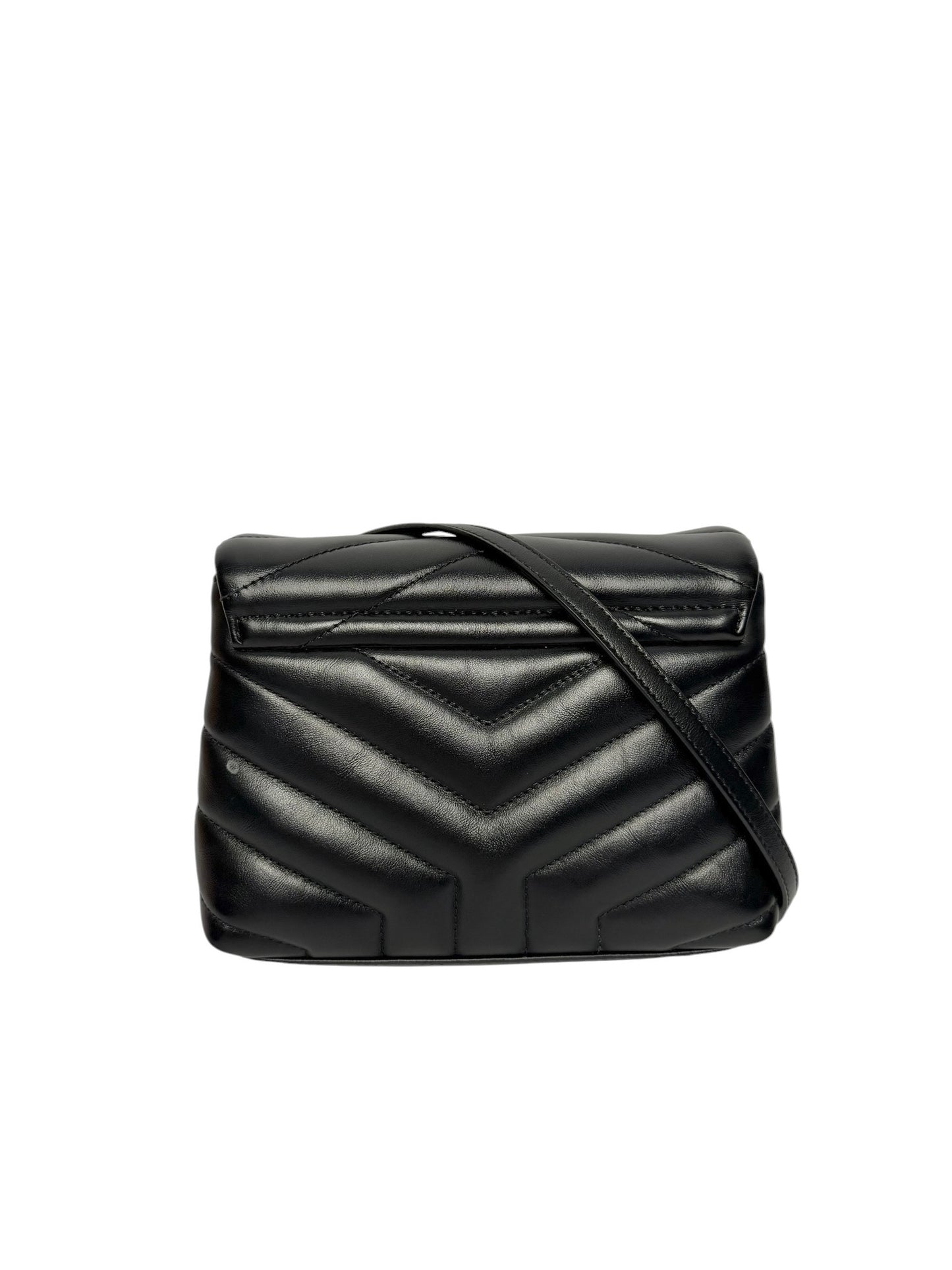 Saint Laurent Black Leather Crossbody Bag Black Hardware