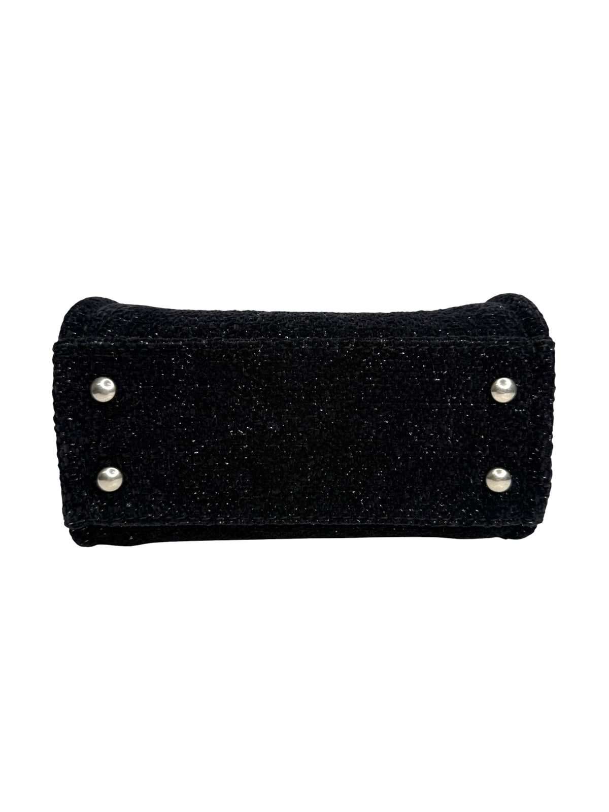 Chanel Black Tweed Mini Deauville Tote T8305