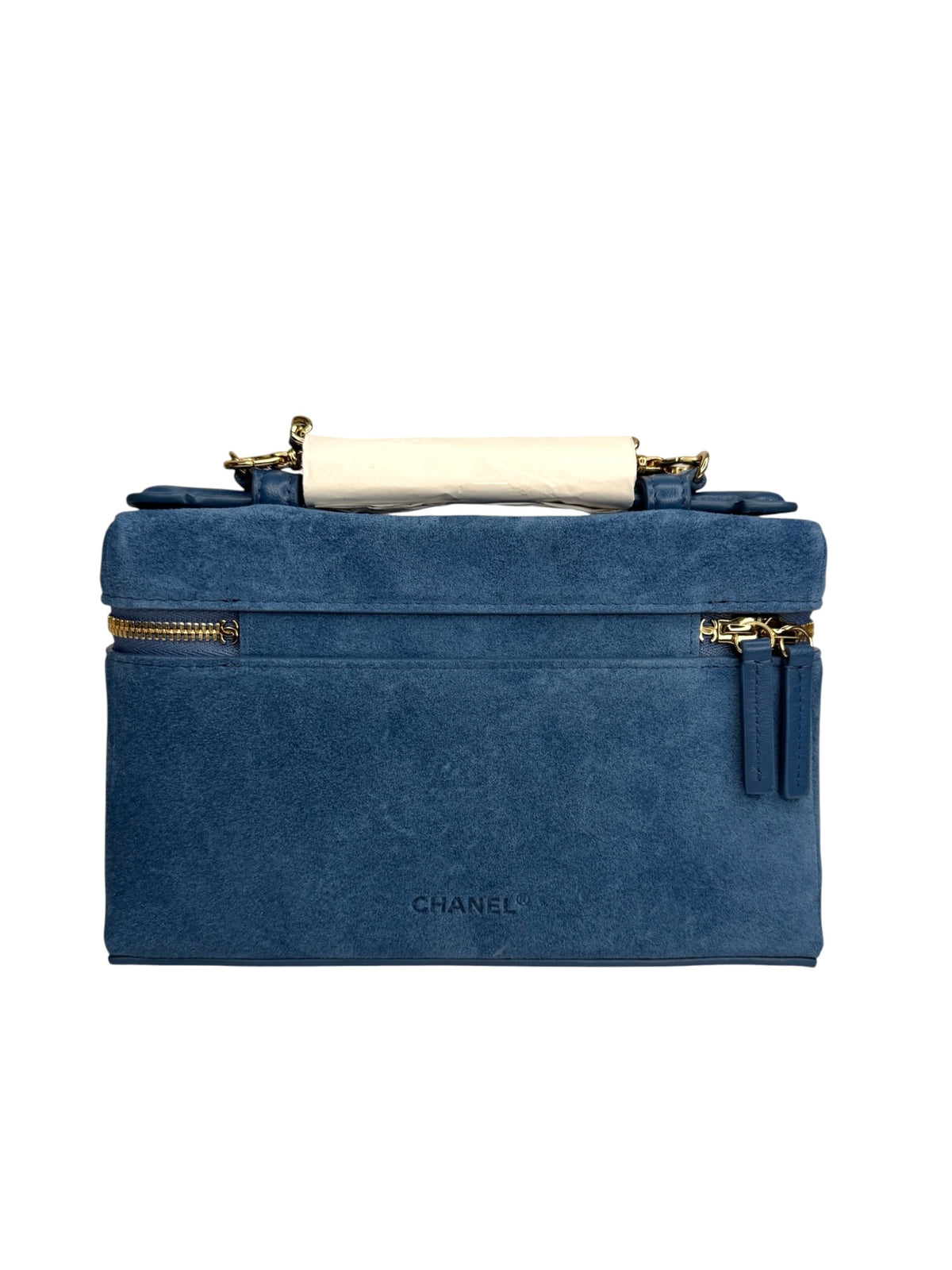 Chanel Blue Suede Slim Vanity T9102