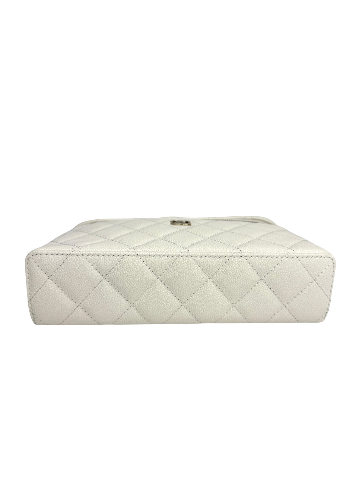 Chanel White Caviar Slim Vanity T9143