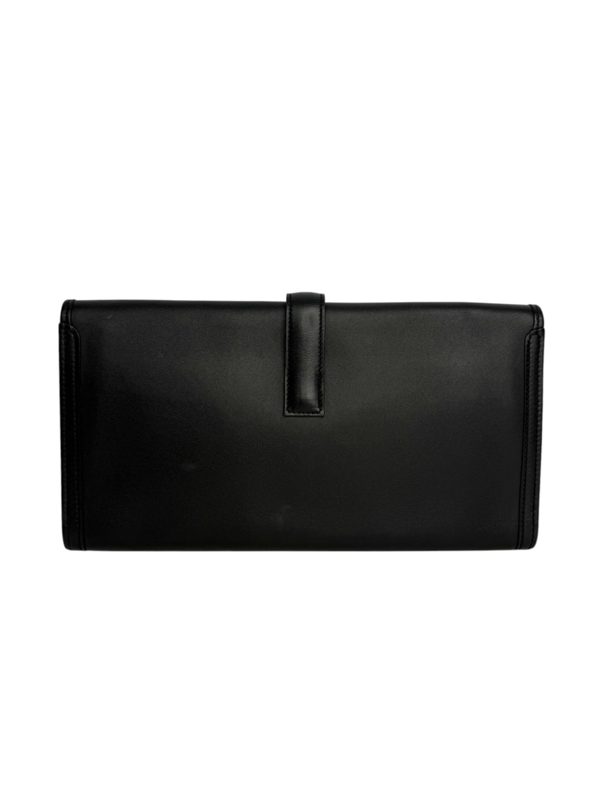 Hermes Swift Jige Elan 29 Black Clutch T9099