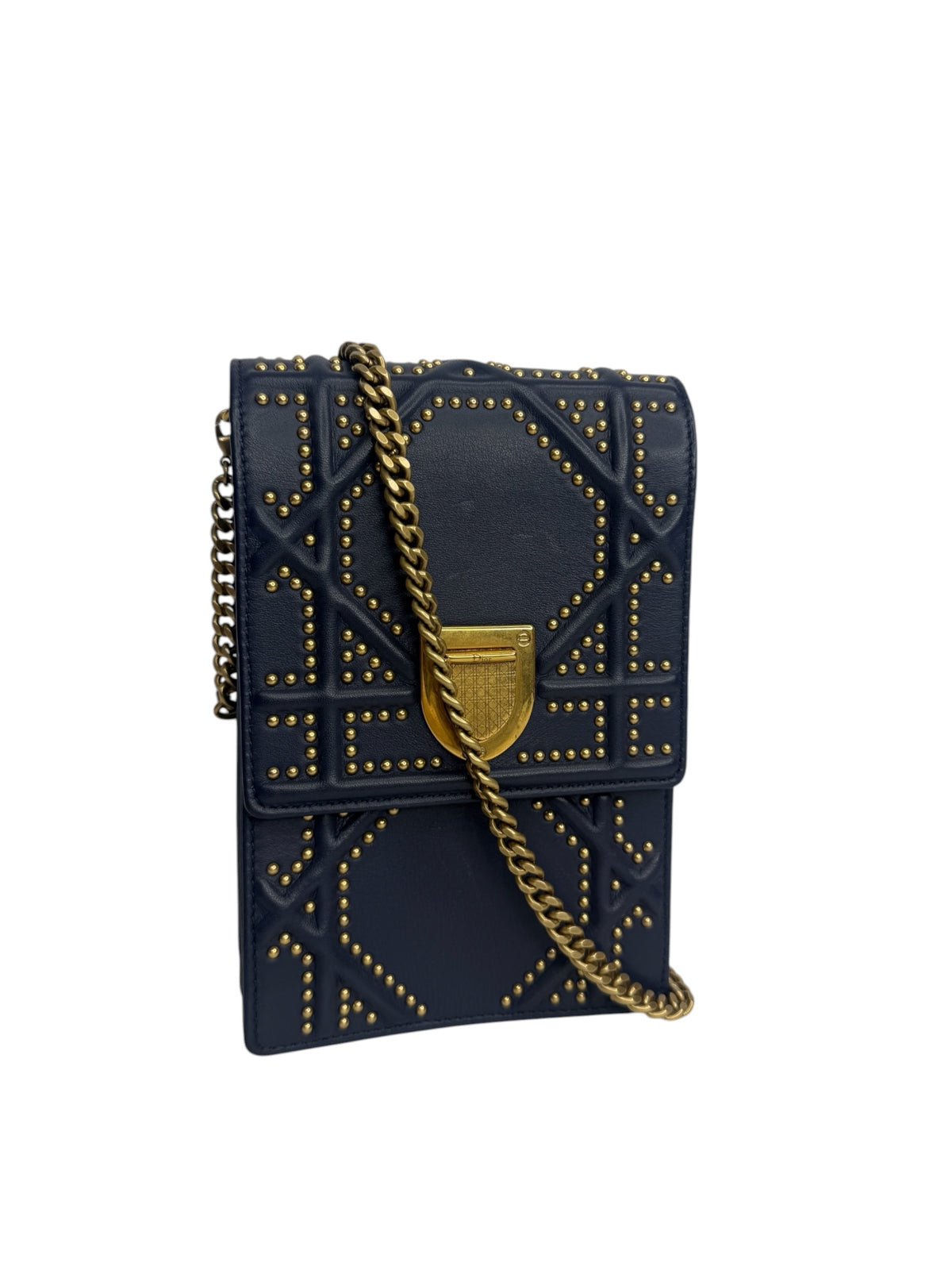 Dior Studded Diorama Vertical Crossbody T9107