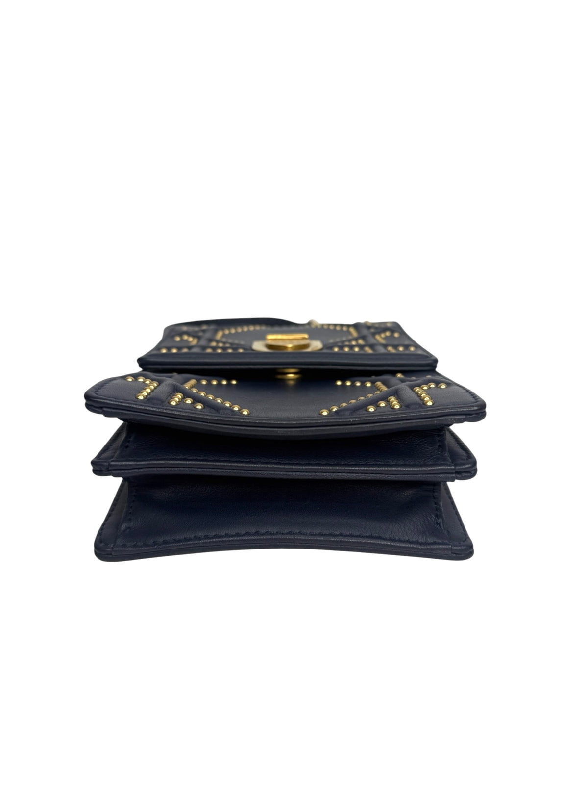 Dior Studded Diorama Vertical Crossbody T9107